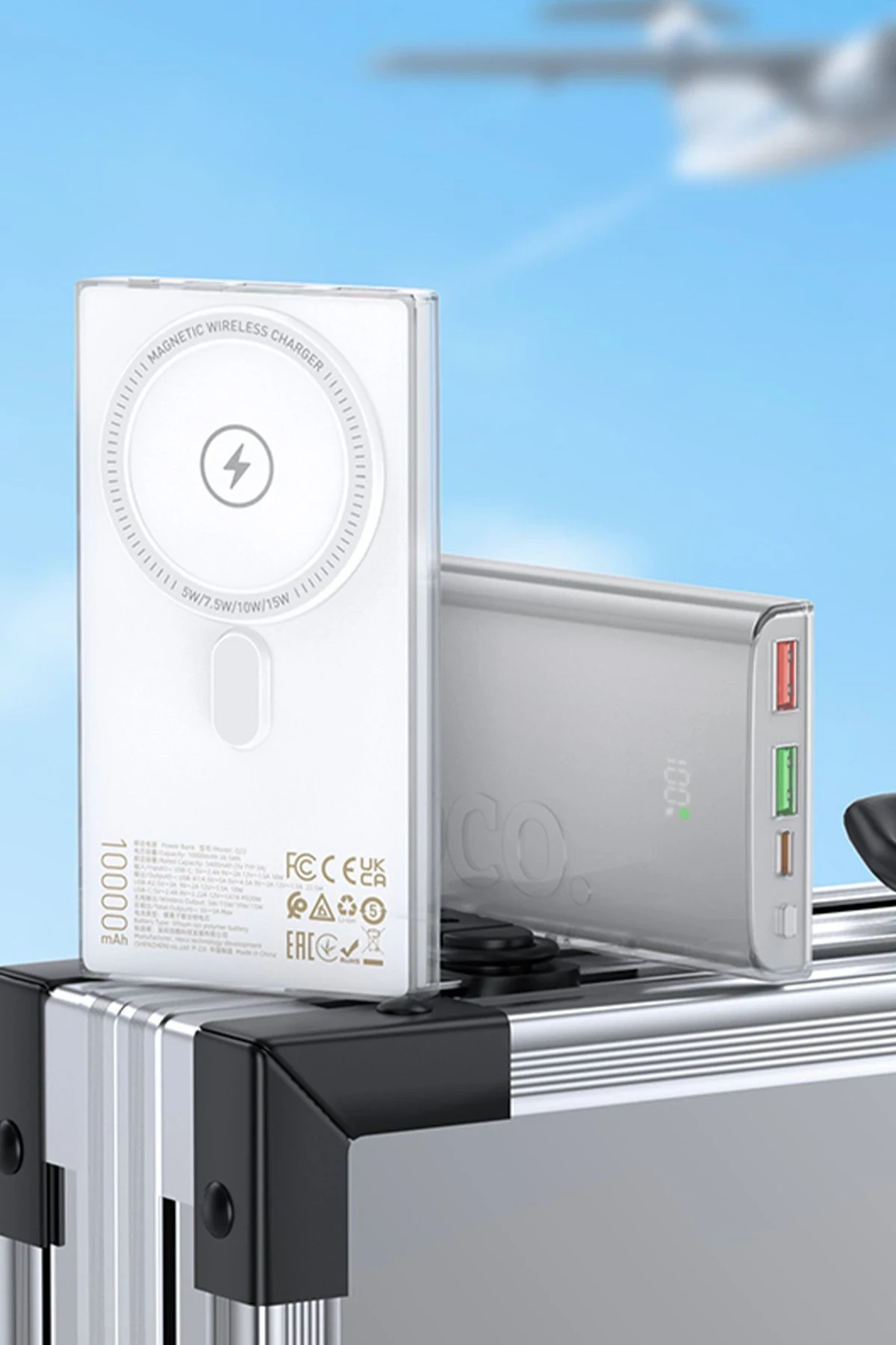 Hoco. Q22 Taurus 22.5W PD 20W Magsafe Dijital Ekranlı Powerbank