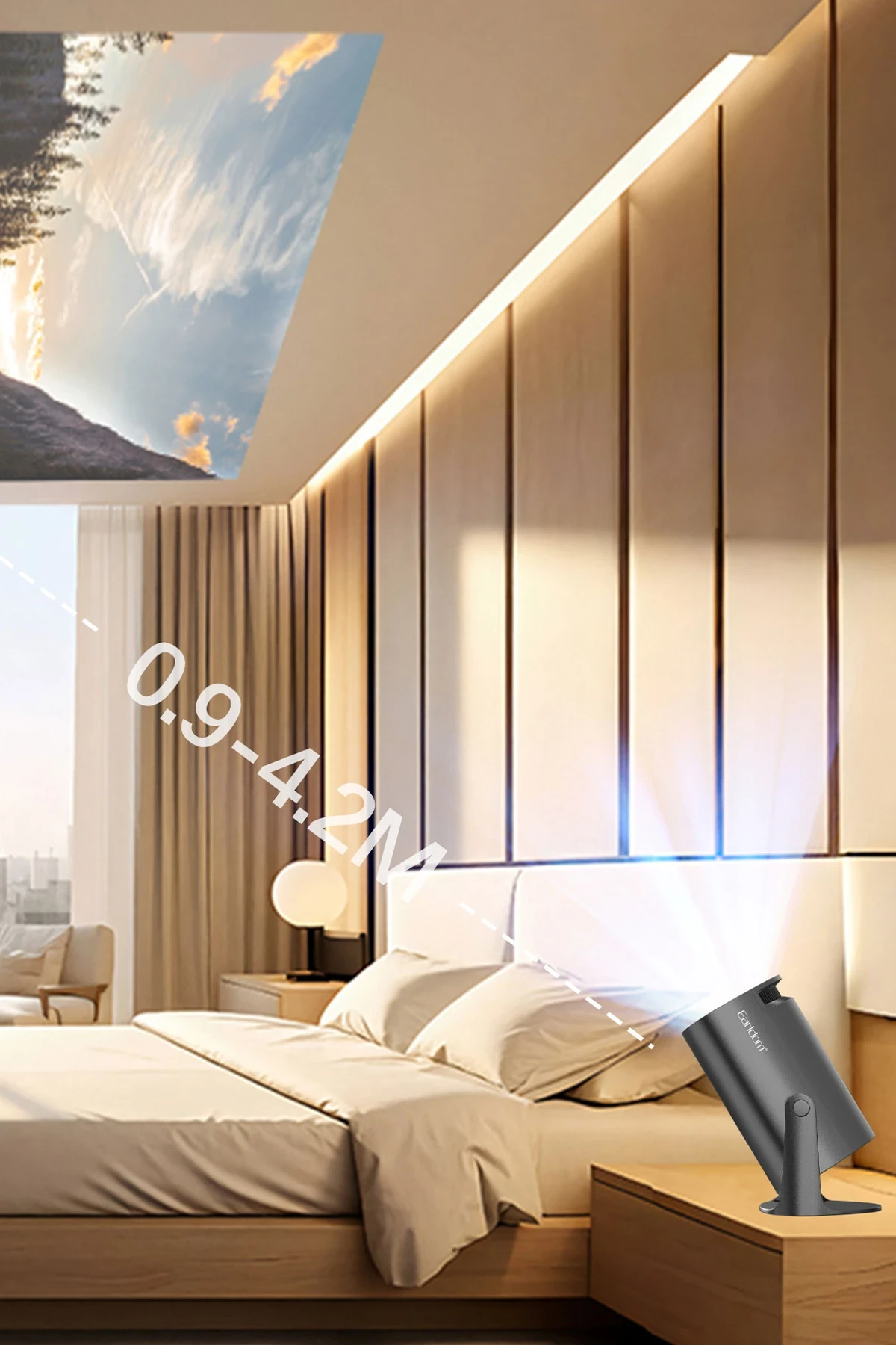 Earldom PJ04 4K Wifi Android Akıllı Projeksiyon Cihazı