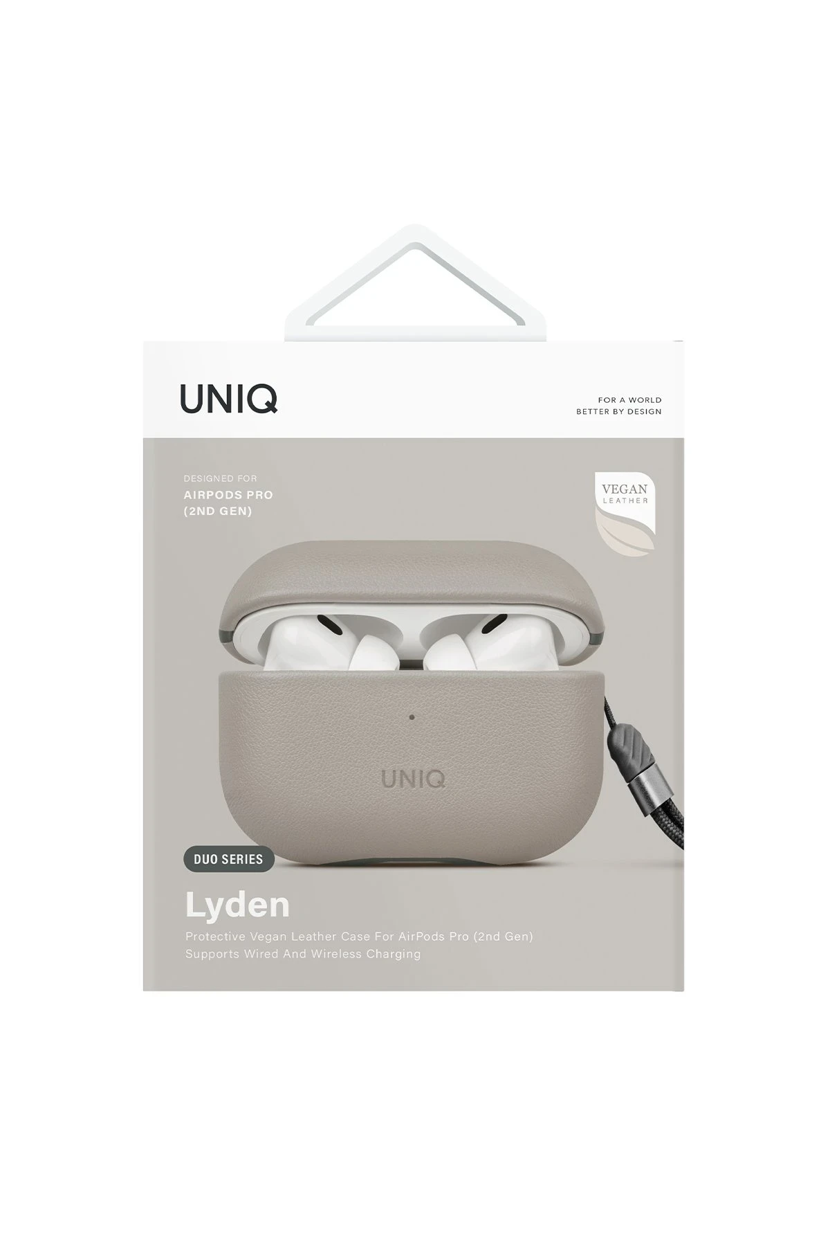 Uniq Airpods Pro 2 (2.nesil) Lyden DS Deri Kılıf