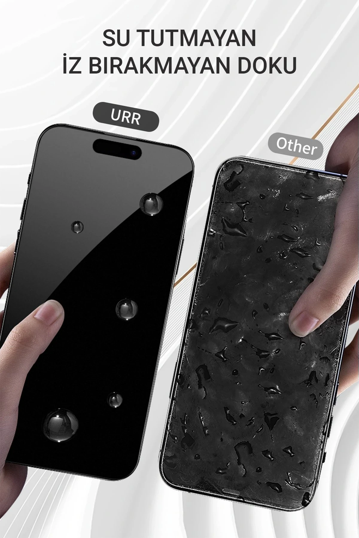 URR iPhone 16 Pro Max 3D Matte Antiglare Resin Edge Cam Ekran Koruyucu