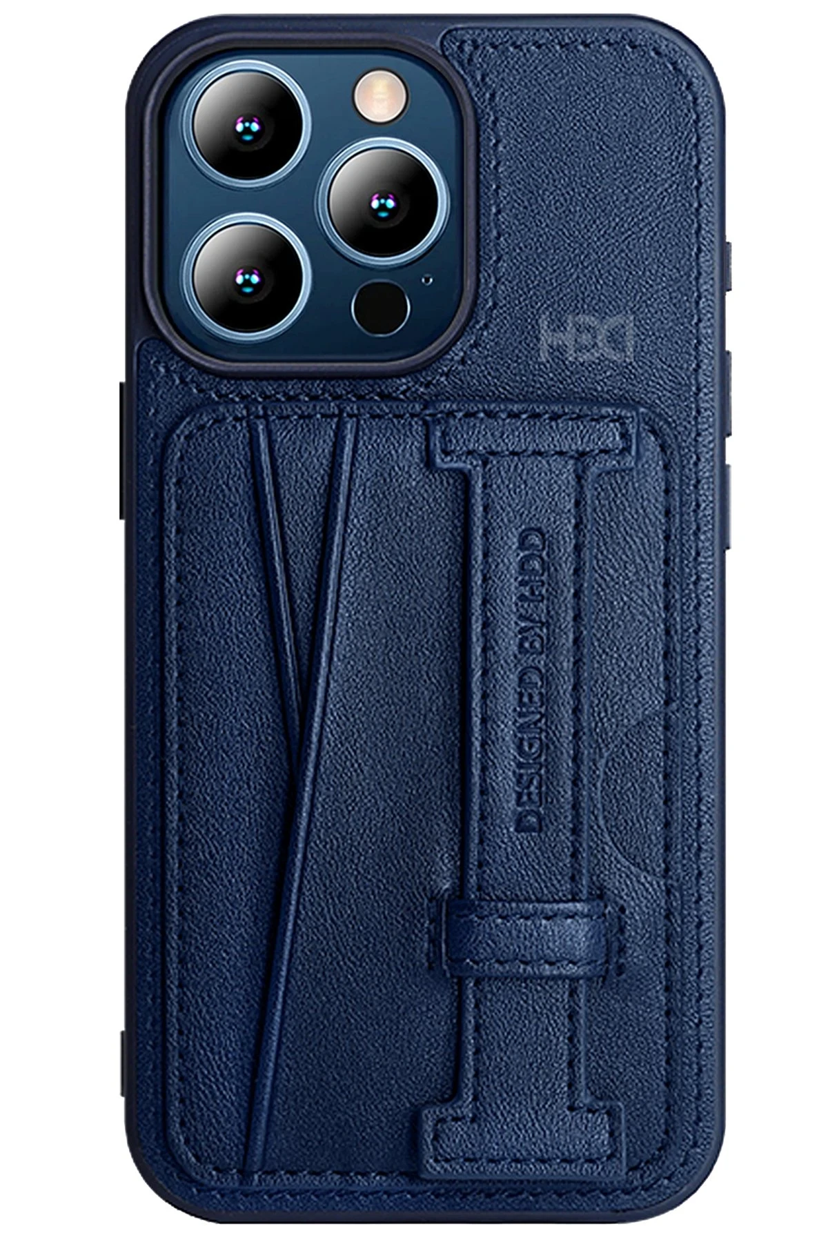 HDD iPhone 15 Pro Kılıf HD Deri Kartvizitli Kapak