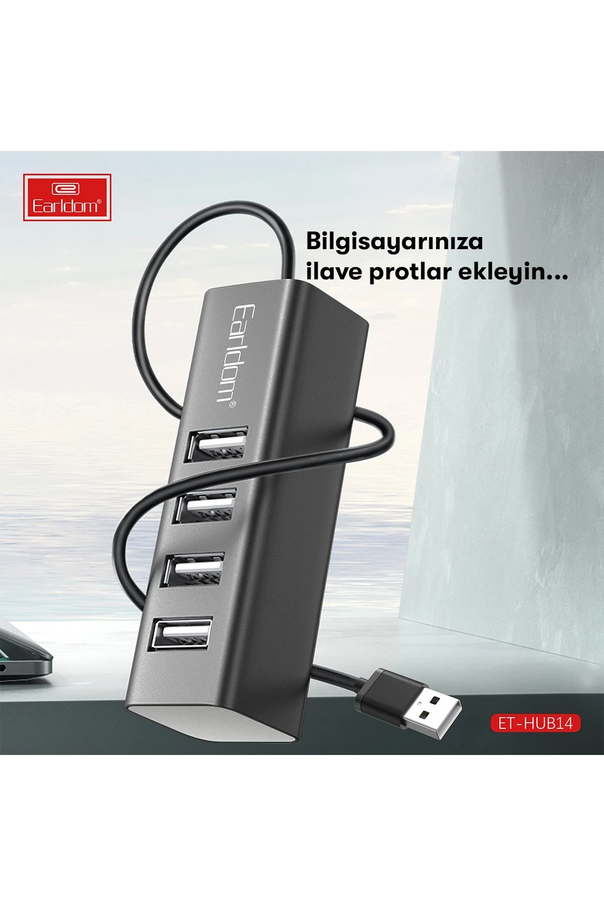 Earldom HUB14 Tak Çalıştır 4lü Usb Çoklayıcı