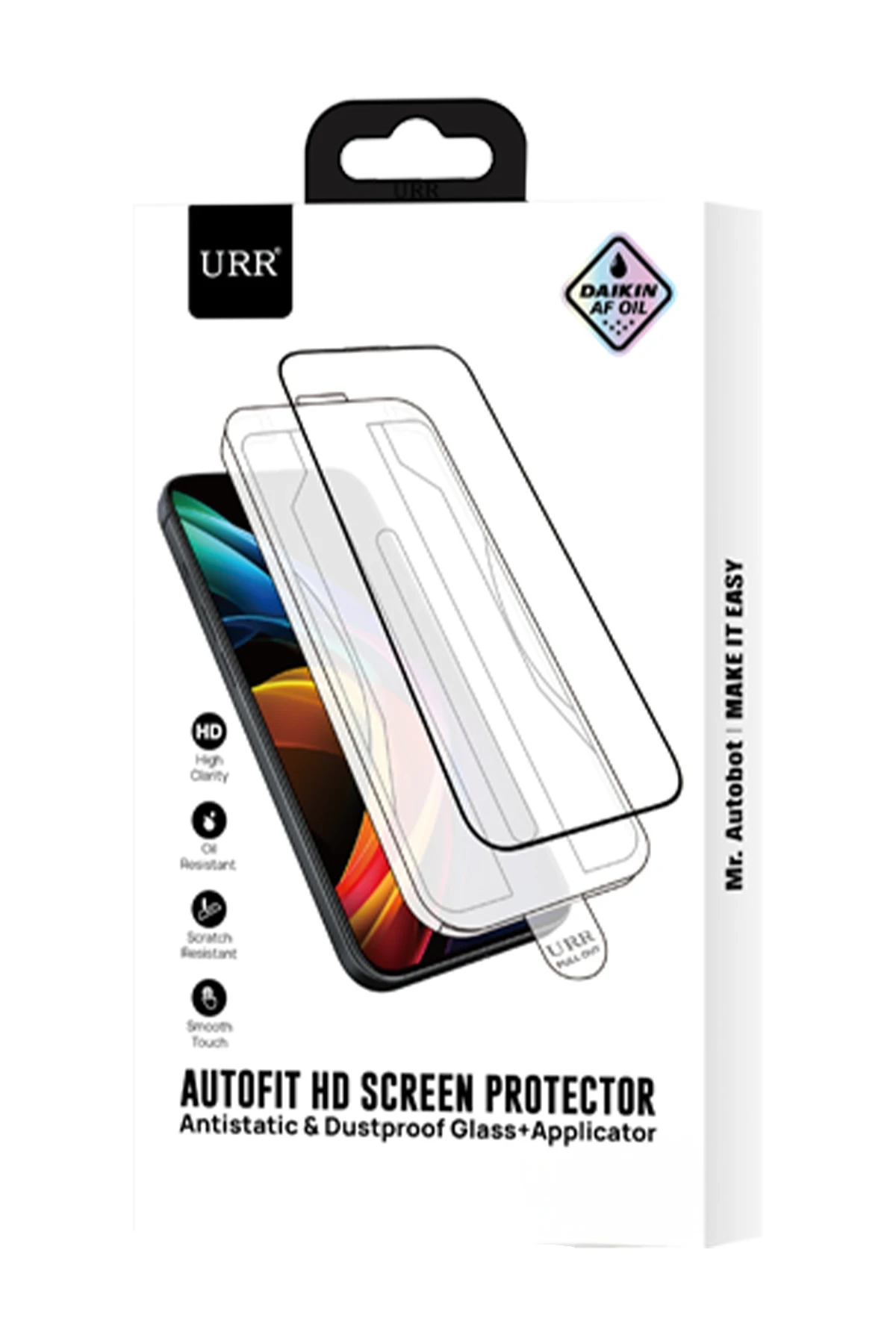 URR iPhone 16 AutoKit Antidust HD Cam Ekran Koruyucu