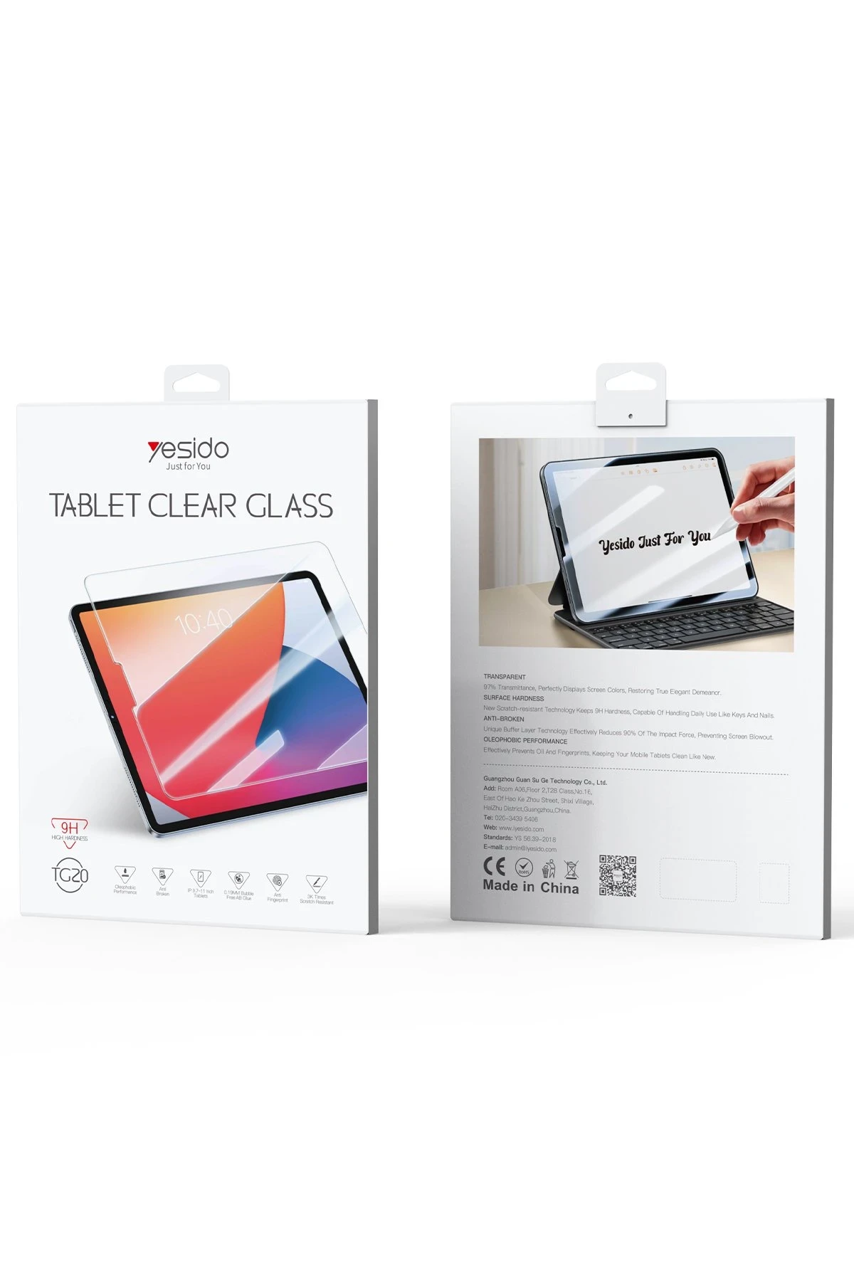 Yesido iPad Mini 6 Clear Tablet Cam Ekran Koruyucu