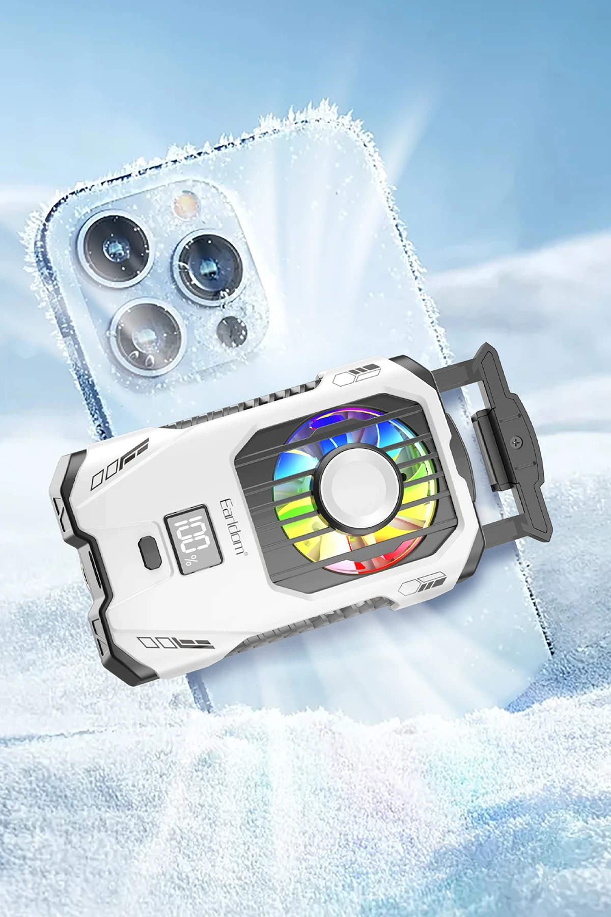 Earldom F15 RGB Radyatör Telefon Soğutucu Fan
