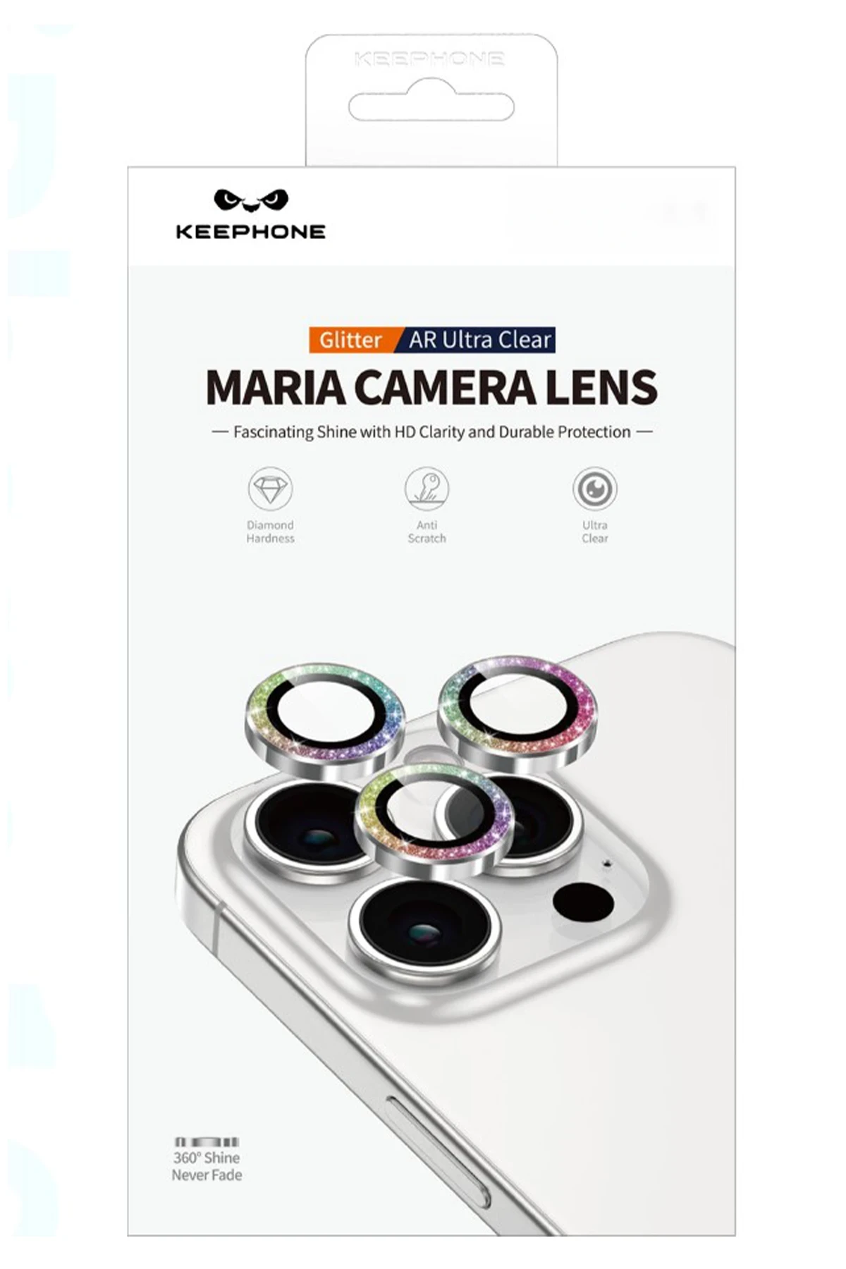 Keephone iPhone 17 Pro Max Maria Simli Kamera Lens Koruyucu