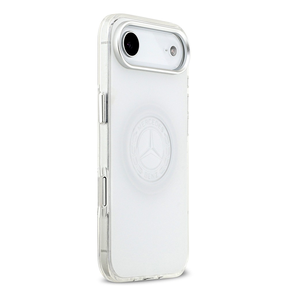 Apple iPhone 17 Air Kılıf Mercedes Benz Orjinal Lisanslı M-safe Şarj Özellikli Buzlu PC Nostaljik Yıldız Dizayn Kapak