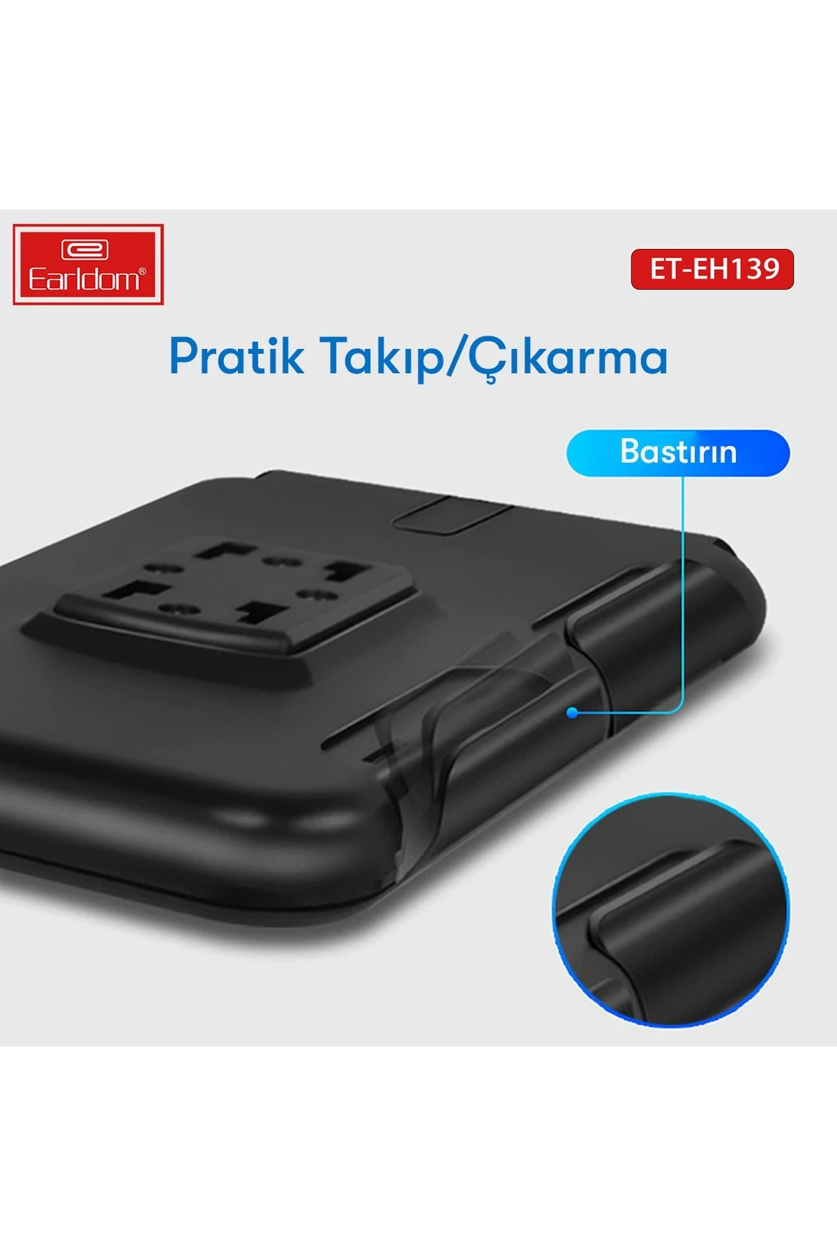 Earldom EH139 Motosiklet İçin Su Geçirmez Ayarlanabilir Telefon Tutucu