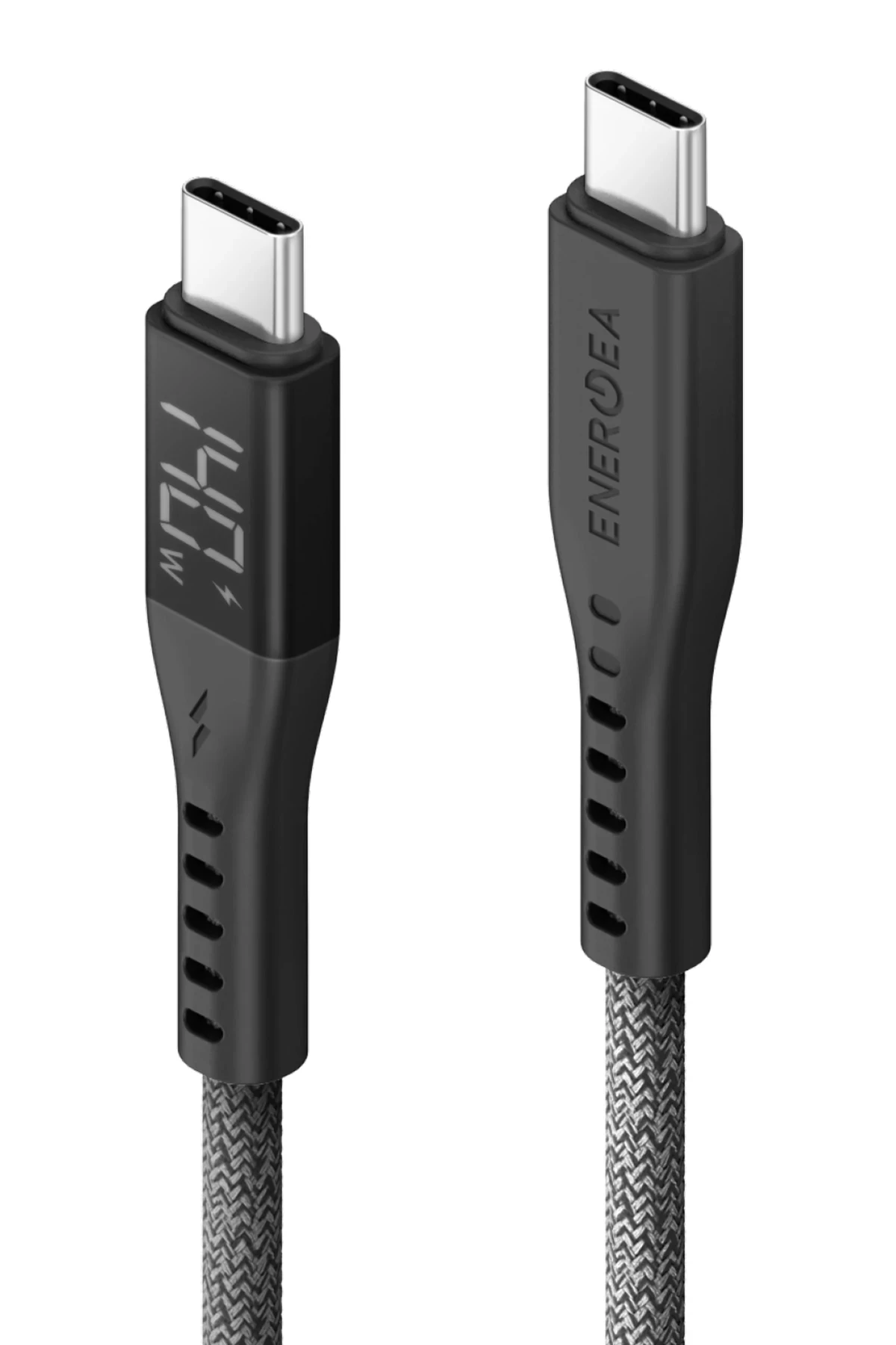 Energea Flow 1.5M 240W Dijital Göstergeli Type-C to Type-C PD Hızlı Şarj Kablo