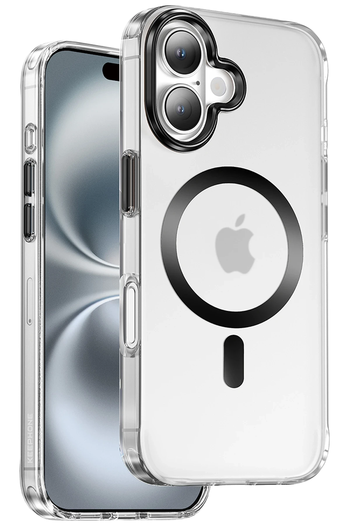 Keephone iPhone 16 Dazzle Pro Matte Magsafe Kılıf - Siyah Titanyum