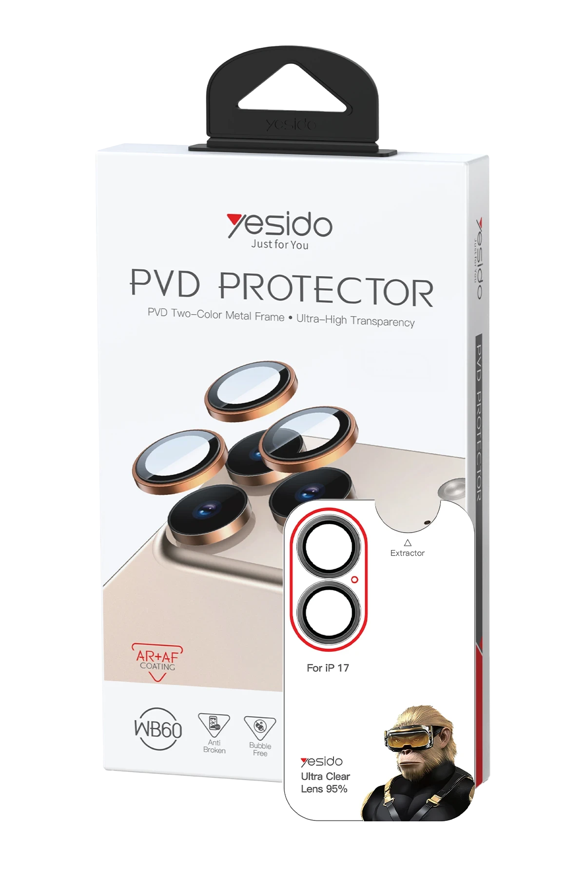 Yesido Apple iPhone 17 WB60 Metal Kamera Lens