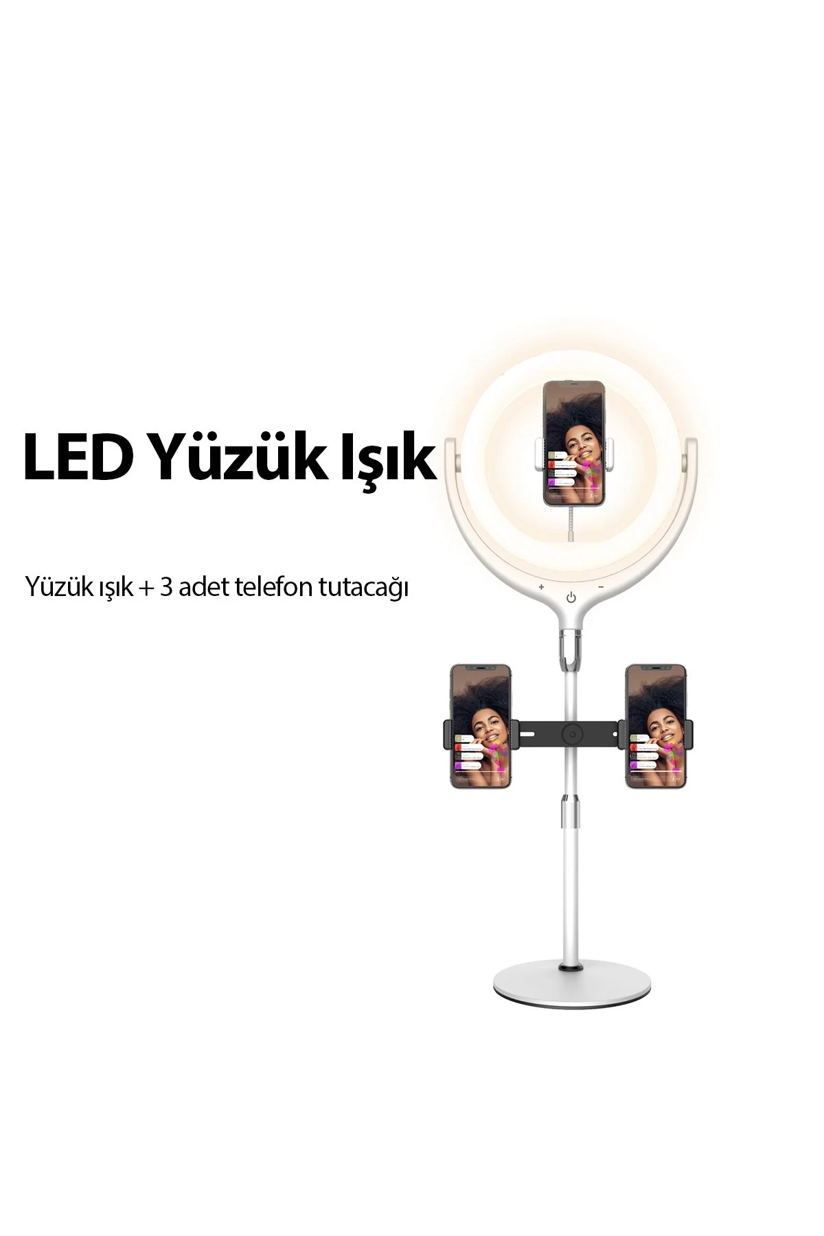 Earldom ZP06 Ayarlanabilir Açılı Dokunmatik Kontrollü Tripodlu Selfie Işığı