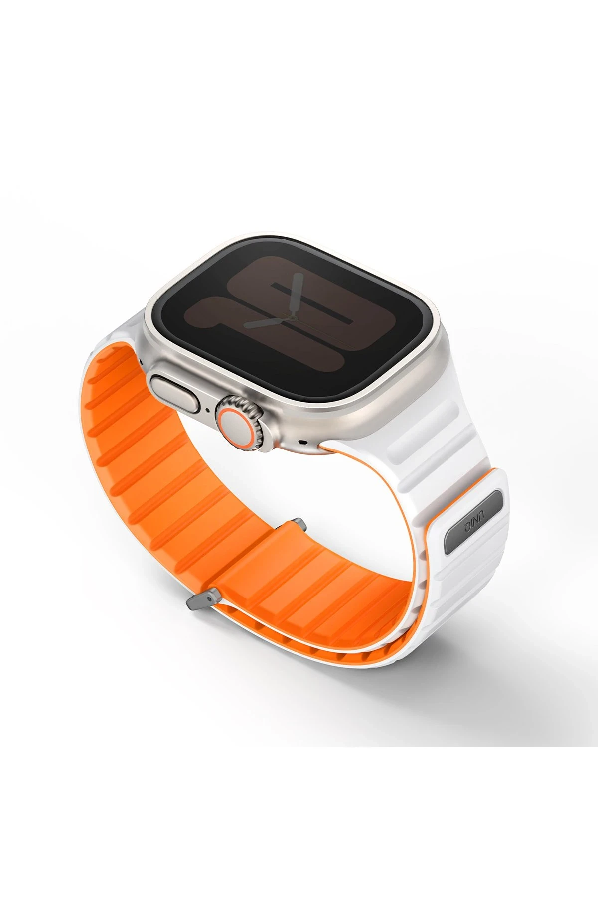 Uniq Watch Ultra 49mm Revix Evo Reversible Manyetik Kordon - Turuncu-Beyaz