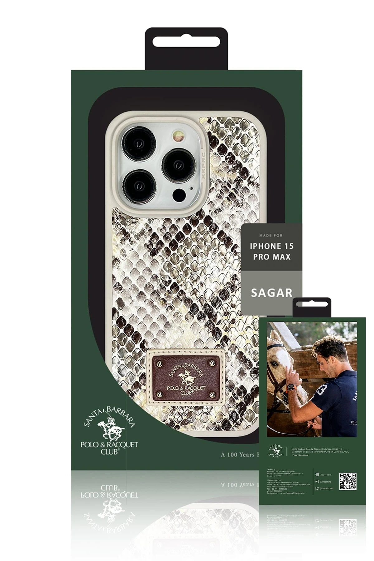 Santa Barbara Polo Racquet Club iPhone 15 Pro Sagar Magsafe Kapak