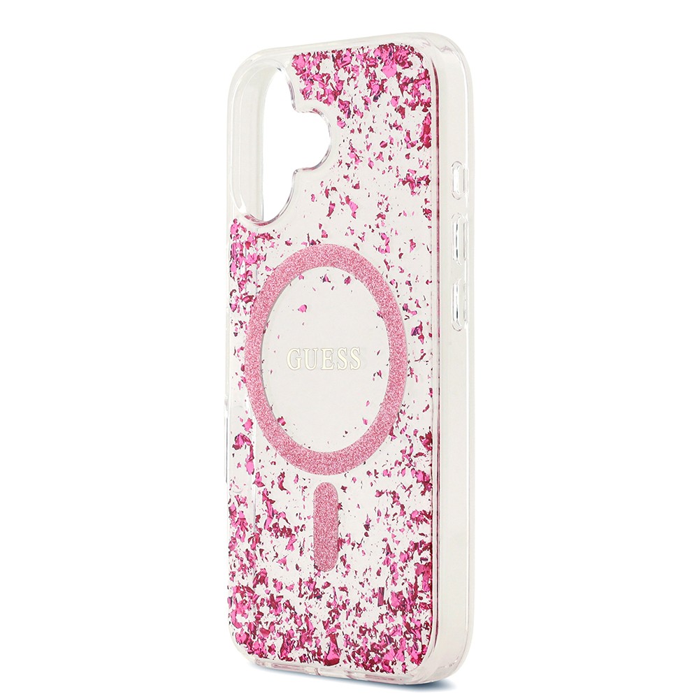 Apple iPhone 17 Kılıf Guess Orjinal Lisanslı M-safe Şarj Özellikli Transparan Resin Bottom Kapak