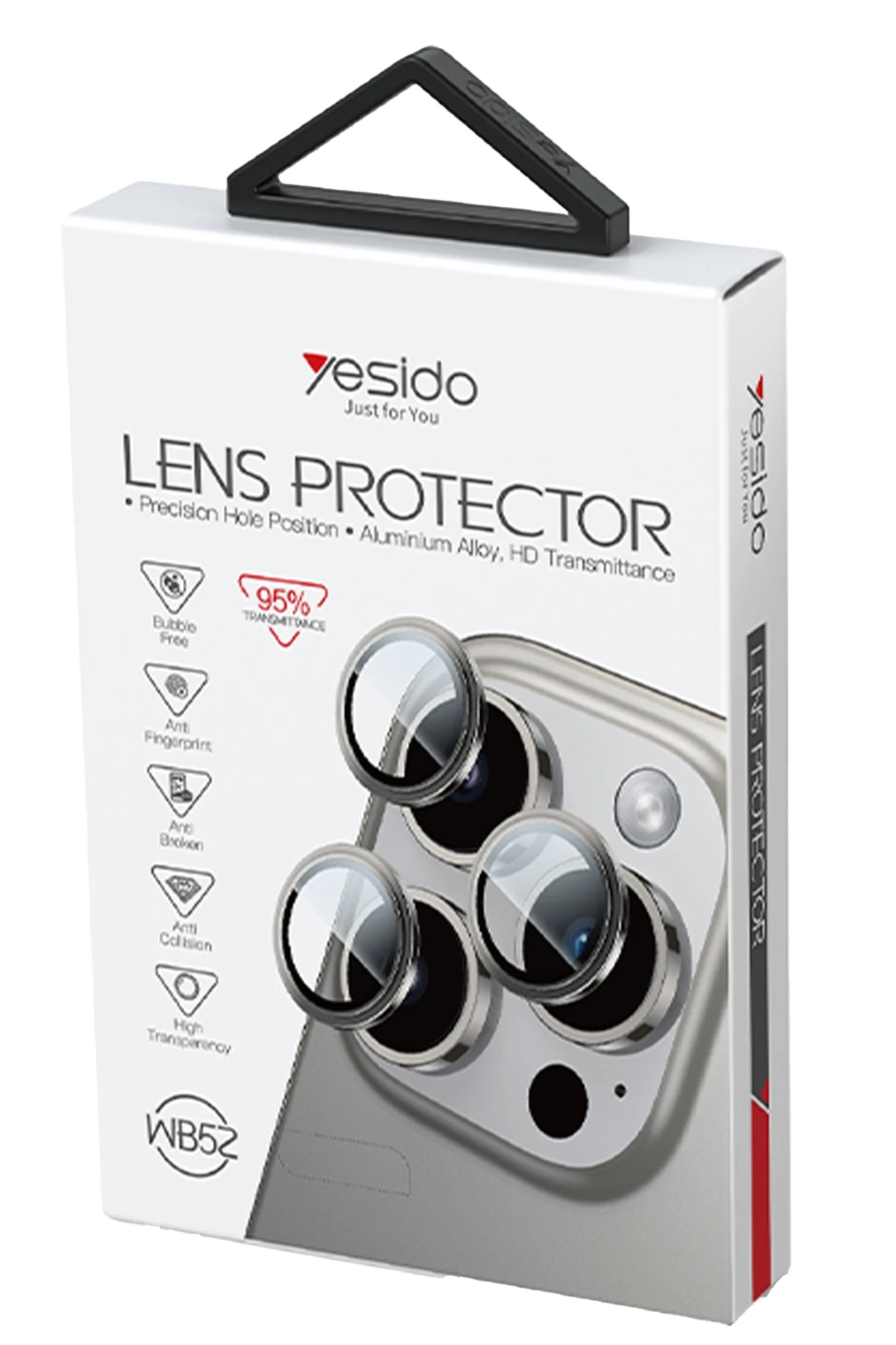Yesido iPhone 16 Pro Max WB52 Metal Kamera Lens