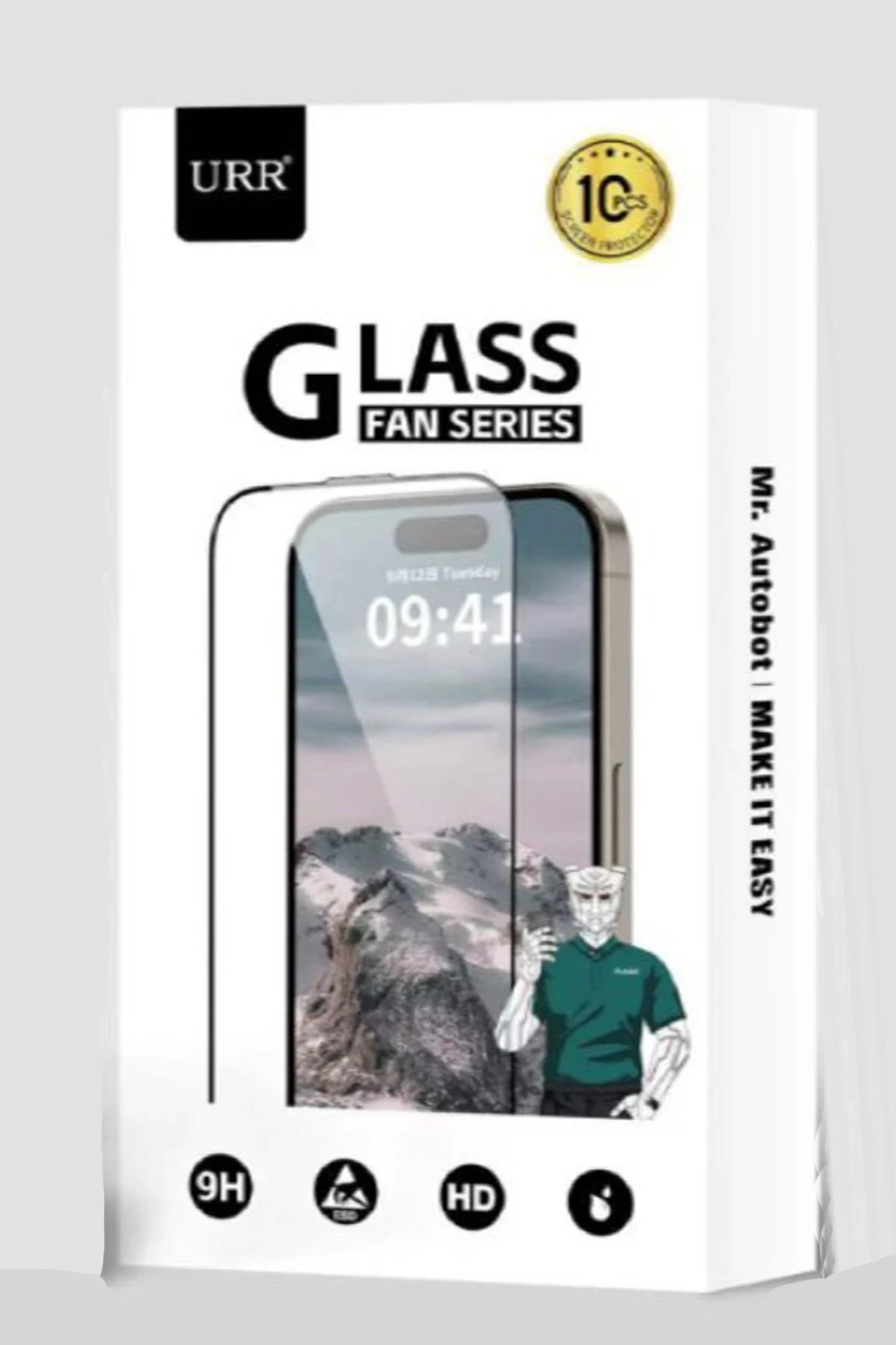 URR iPhone 13 Pro Max Fan Series HD Antistatik Cam Ekran Koruyucu 10 Adet