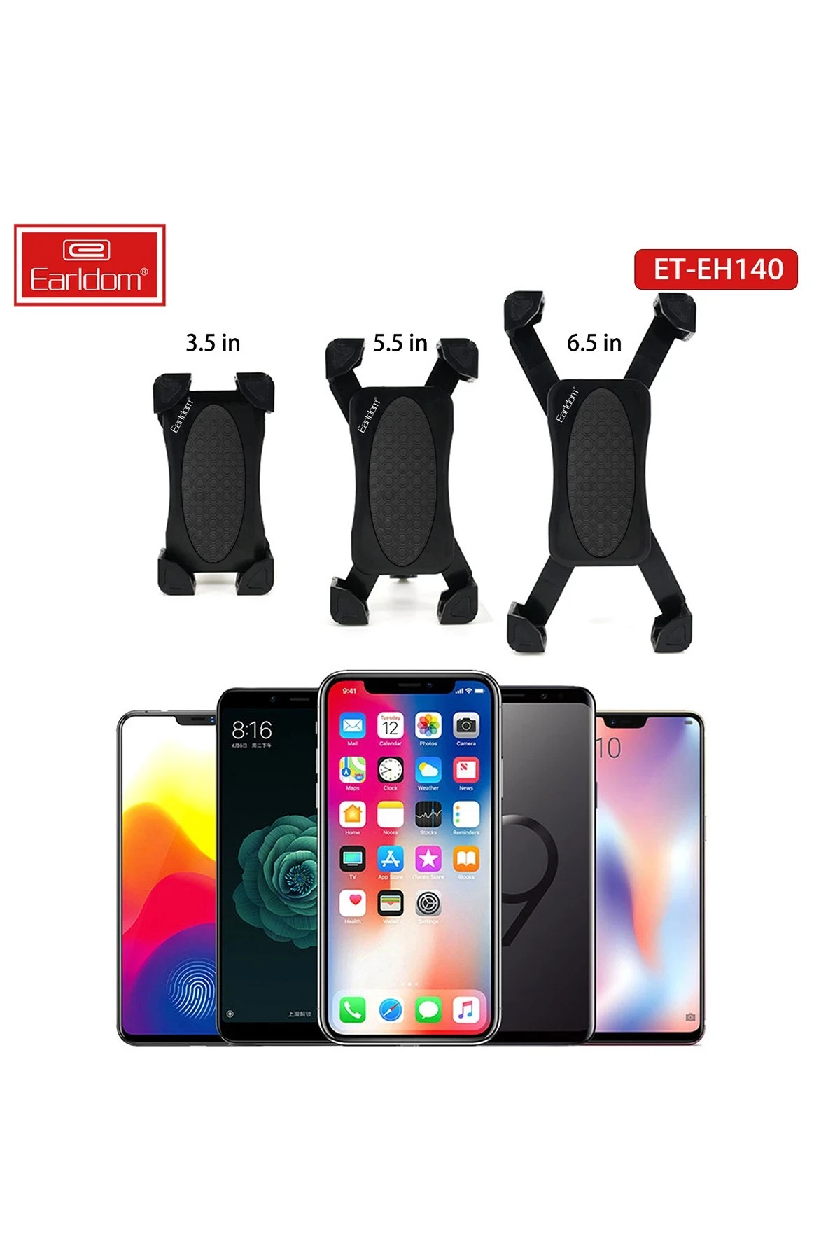 Earldom EH140 Motosiklet İçin Ayarlanabilir Telefon Tutucu