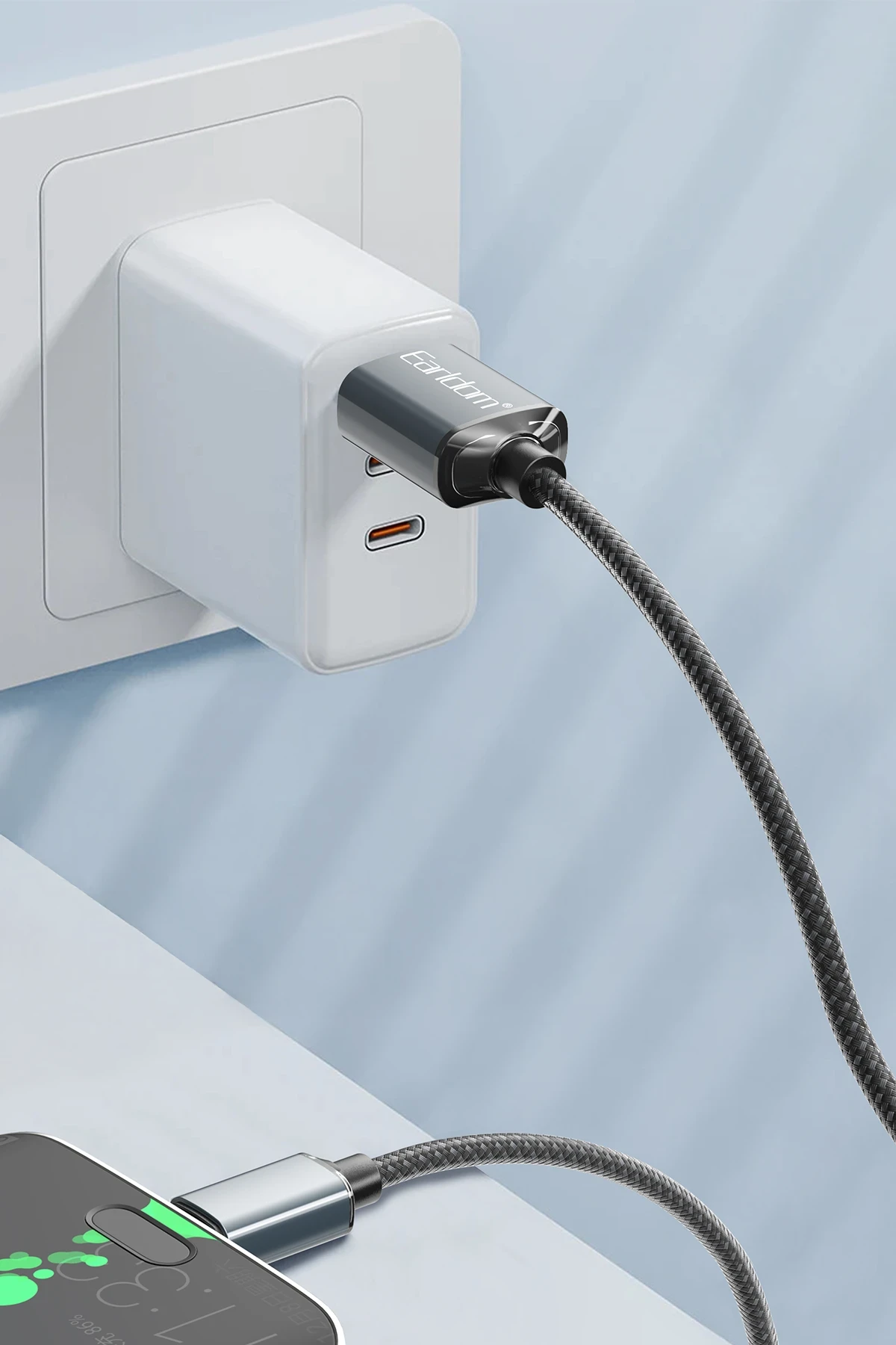 Earldom EC-200C 2M 3A USB to Type-C Hızlı Şarj Kablosu