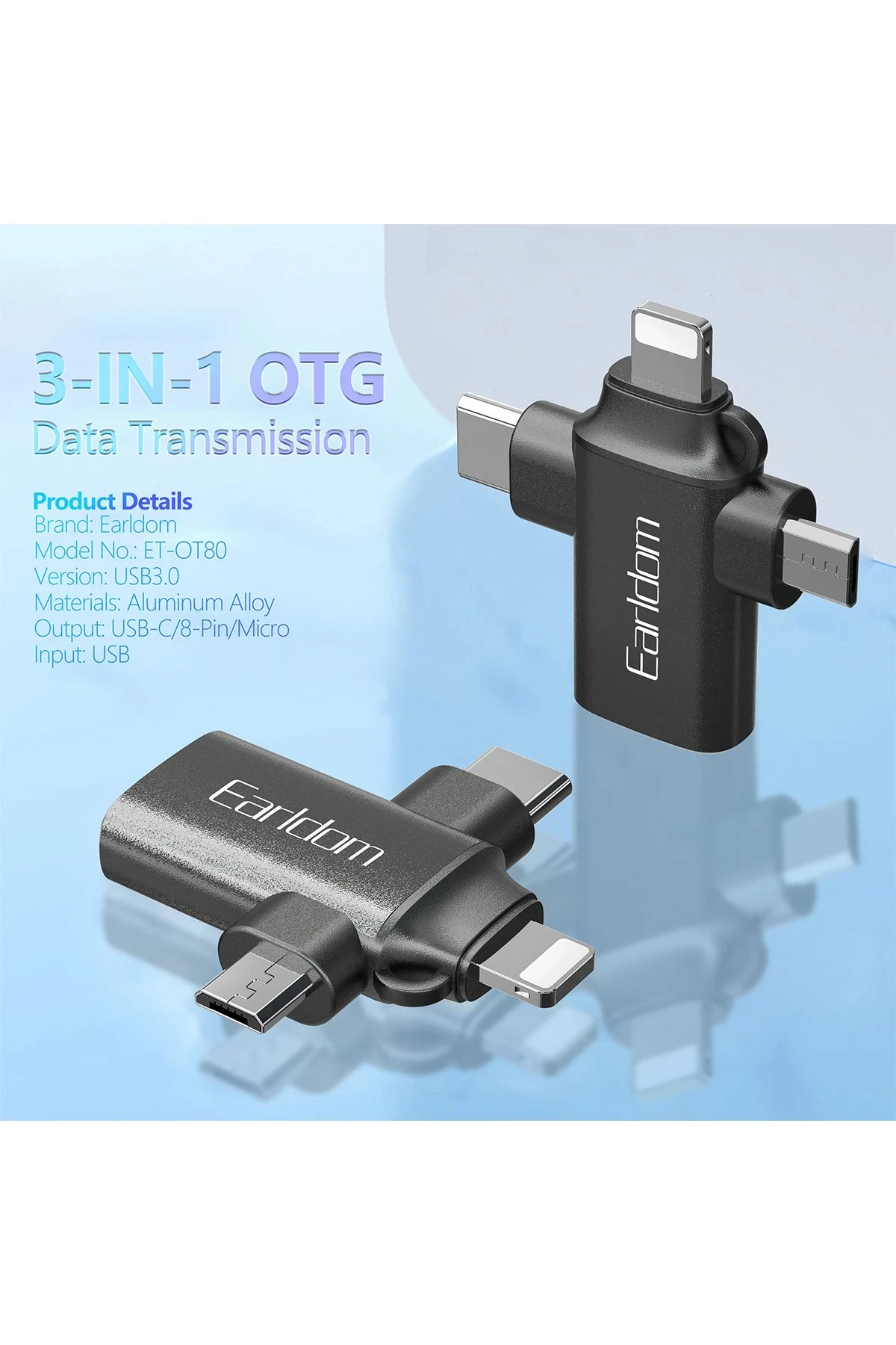 Earldom OT80 3in1 Otg Dönüştürücü