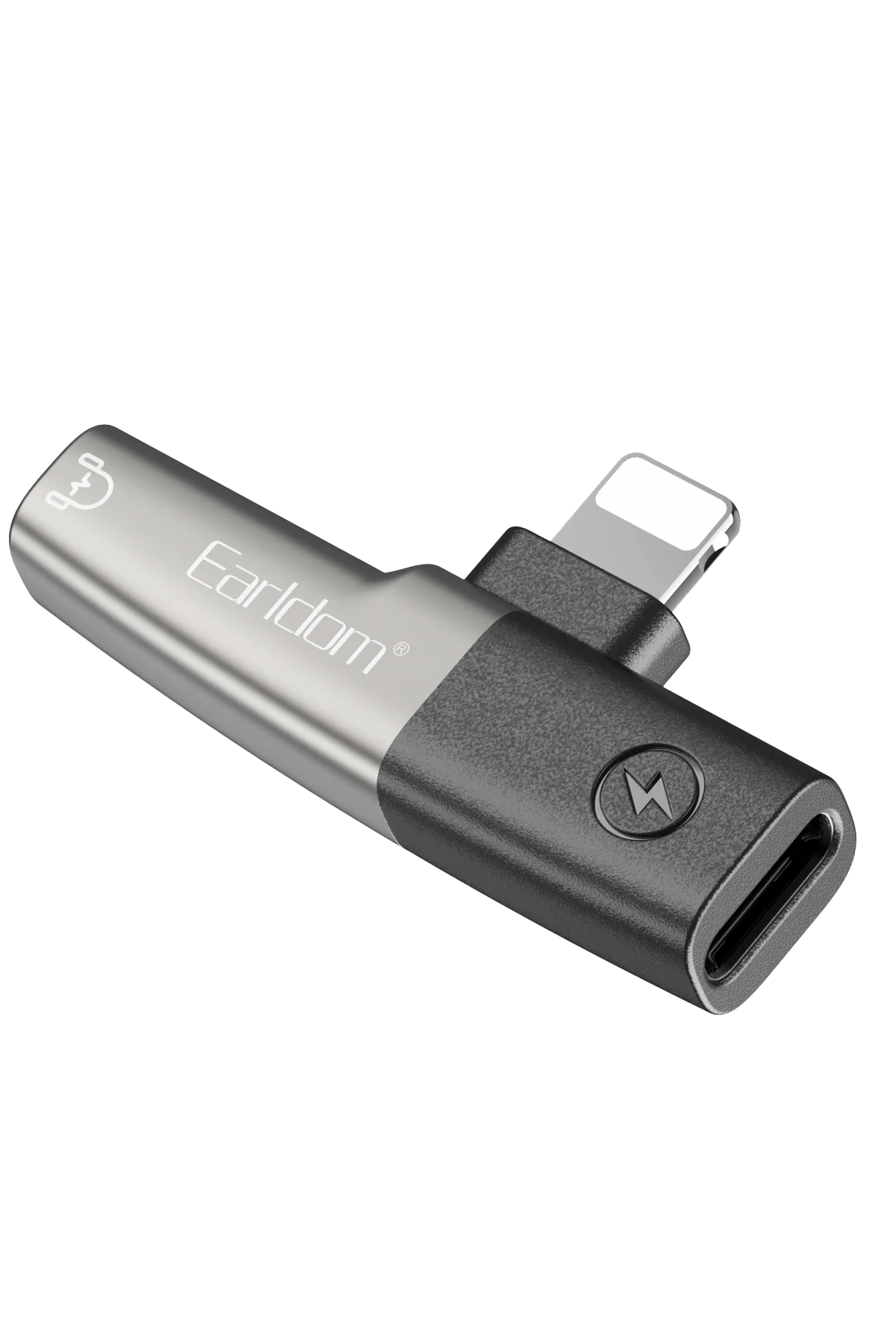 Earldom OT107L Lightning to 3.5mm ve Lightning Çıkış Dönüştürücü