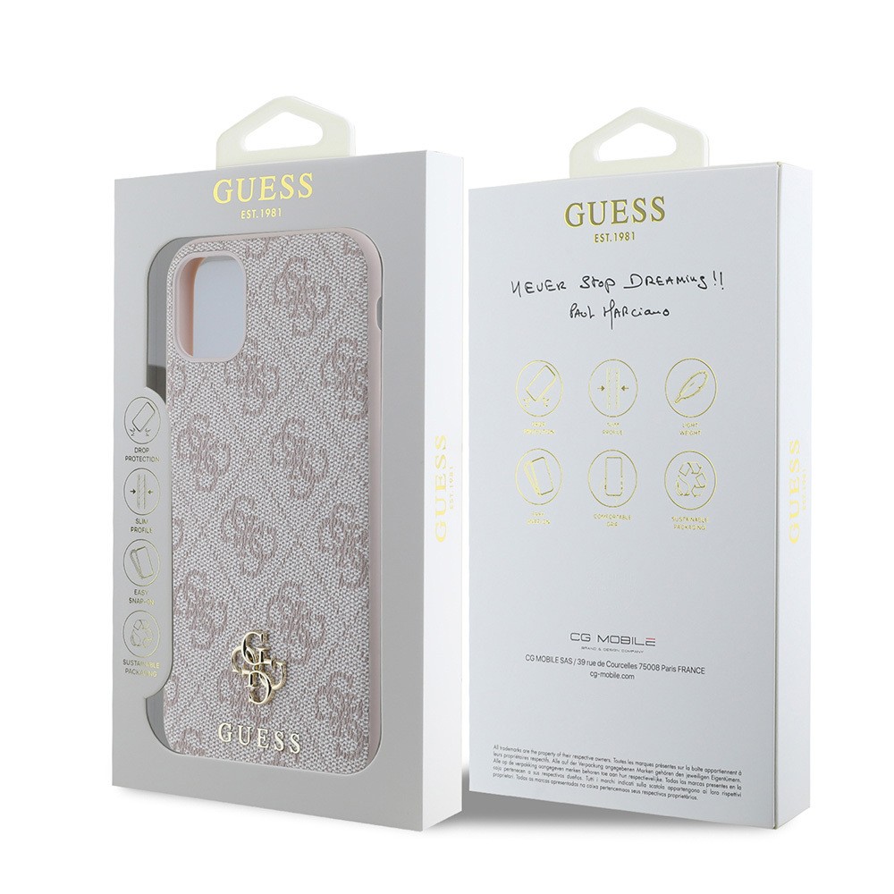 Apple iPhone 11 Kılıf Guess Orjinal Lisanslı M-safe Şarj Özellikli Small 4G Classic Kapak
