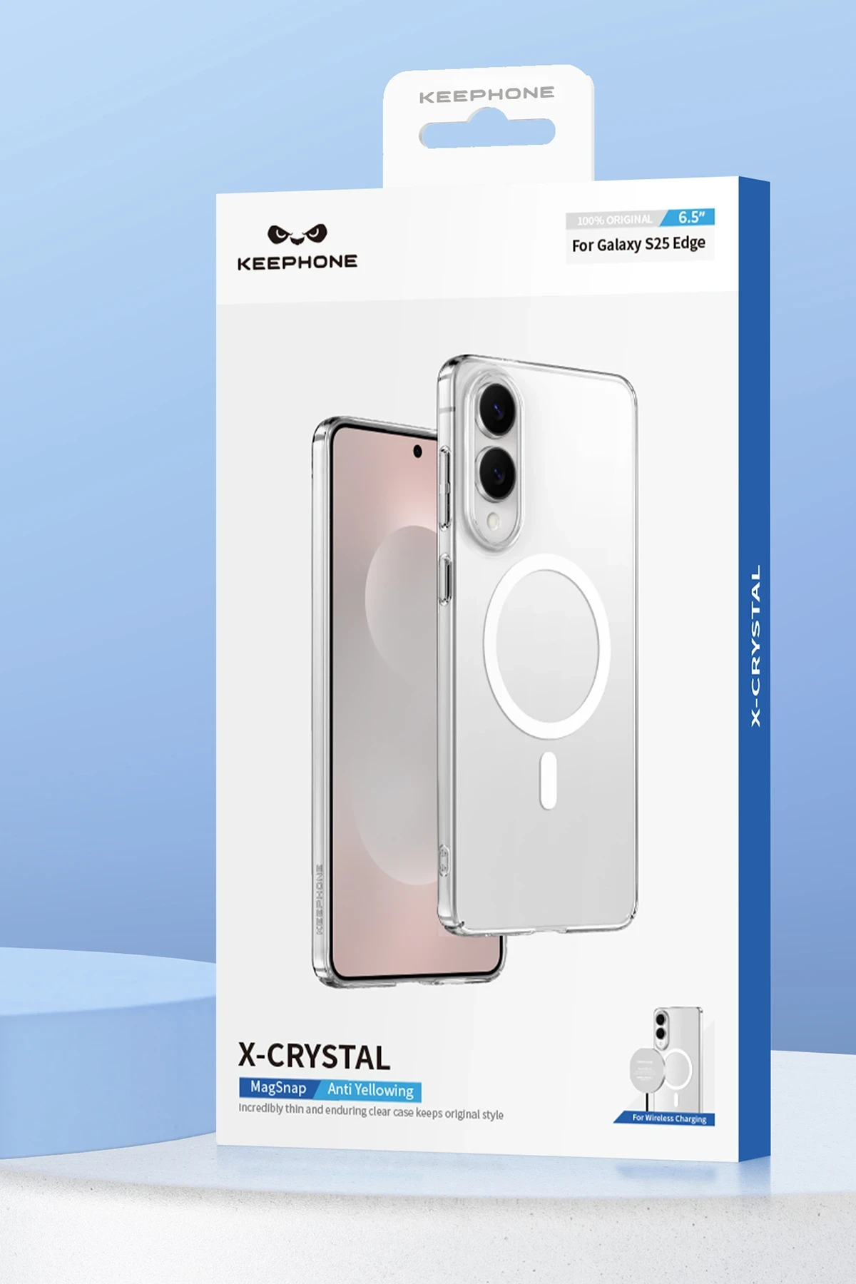 Keephone Samsung S25 Edge X-Crystal Slim Magsafe Kılıf