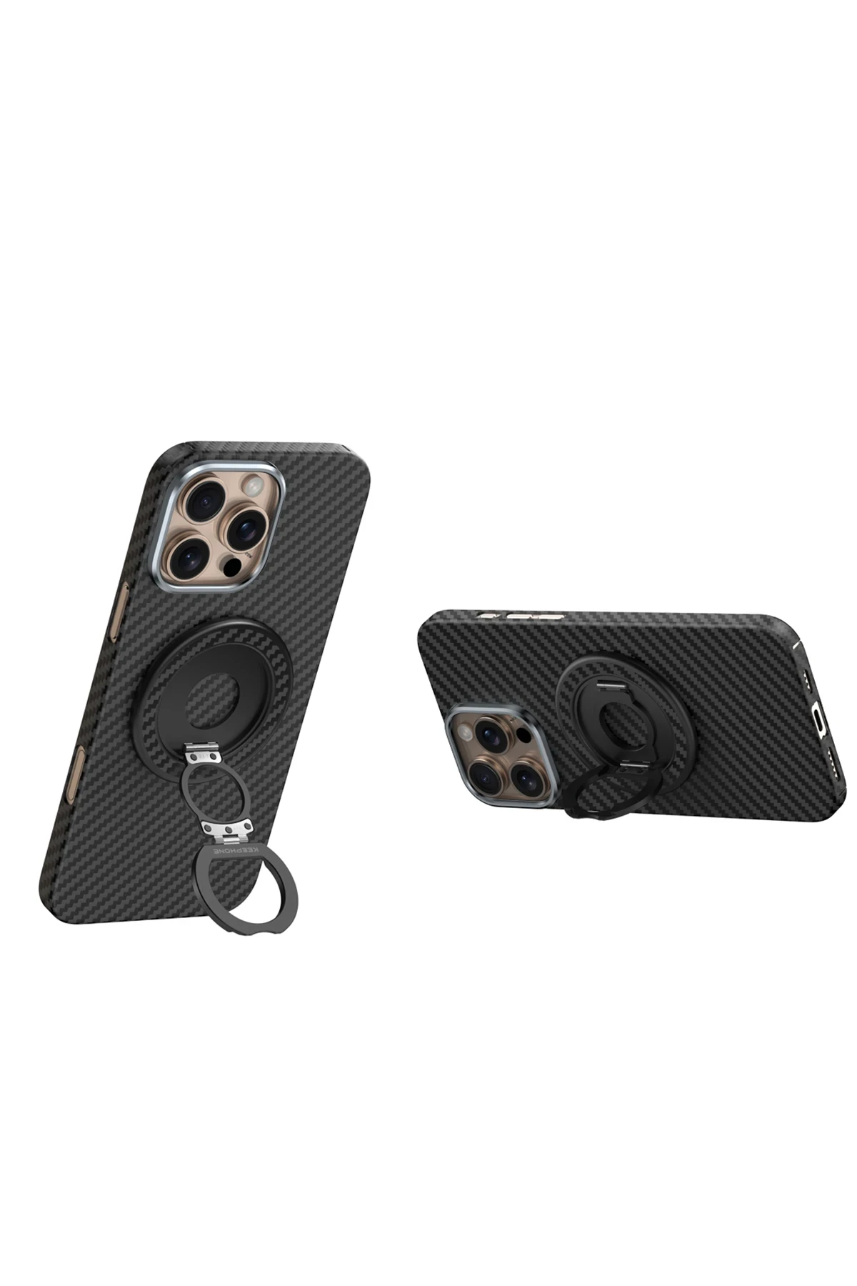 Keephone Kevlar Grip 360 Manyetik Magsafe Kickstand Yüzük