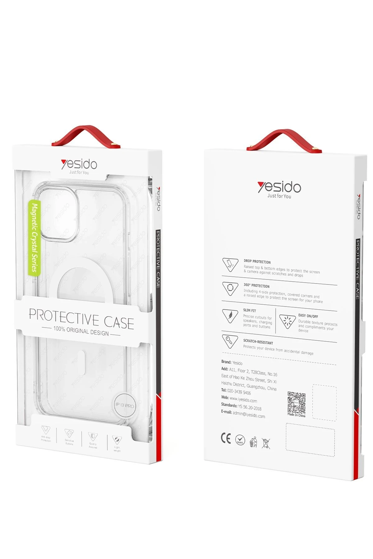 Yesido iPhone 16 Pro Max PC03 Ace Şeffaf Magsafe Kapak