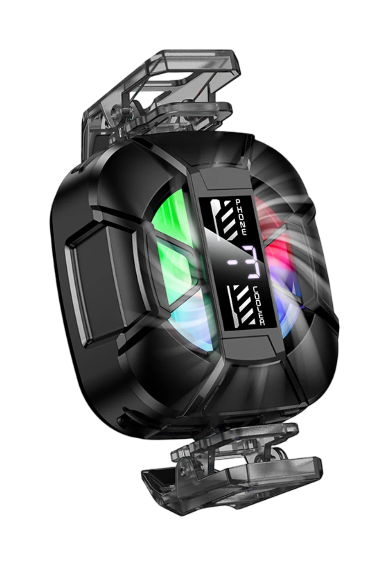 Hoco. GA5 Triumph Dijital Göstergeli RGB Işıklı Manyetik Radyatör Telefon Soğutucu Fan