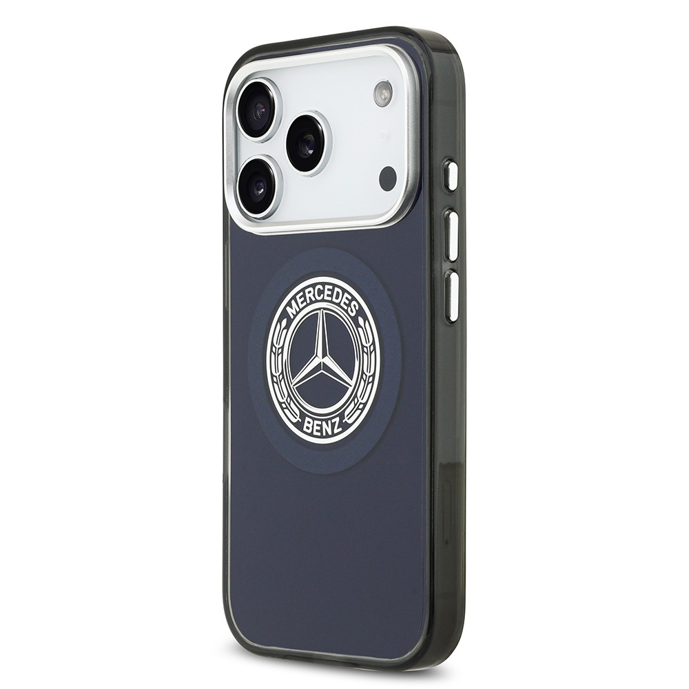 Apple iPhone 17 Pro Kılıf Mercedes Benz Orjinal Lisanslı M-safe Şarj Özellikli Çift Katmanlı PC Nostaljik Yıldız Dizayn Kapak