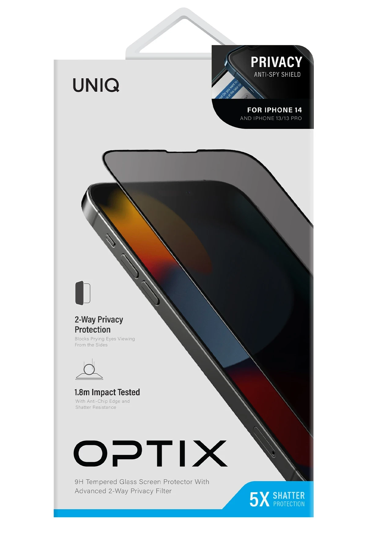 Uniq iPhone 14 Plus Optix Hayalet Cam Ekran Koruyucu