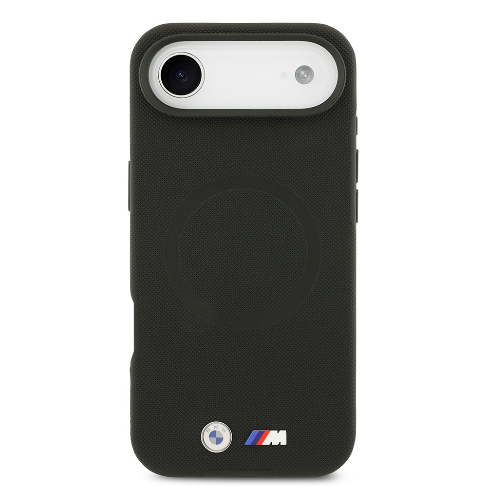 Apple iPhone 17 Air Kılıf BMW Orjinal Lisanslı M-safe Şarj Özellikli Metal Logolu Delikli M Dizayn Deri Kapak