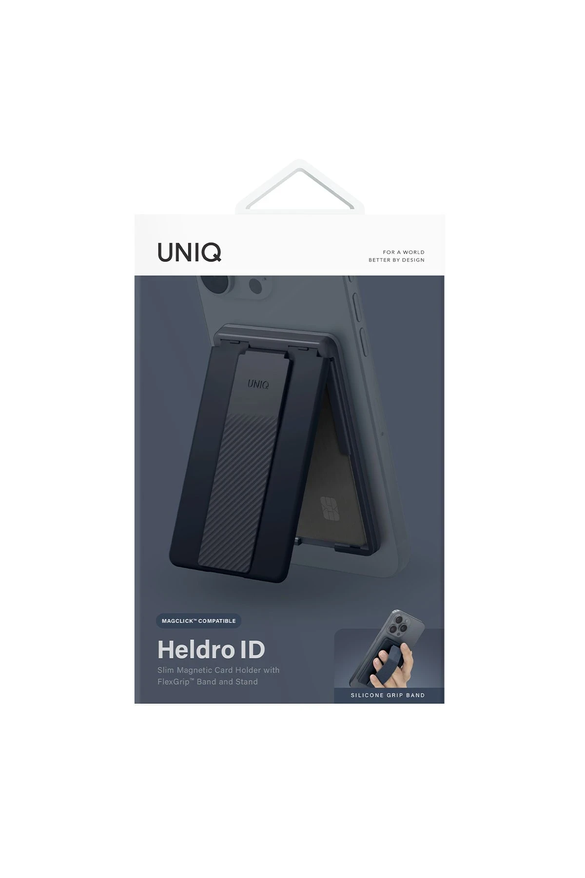 Uniq Heldro ID Manyetik Kartlıklı Kaydırmaz Stant