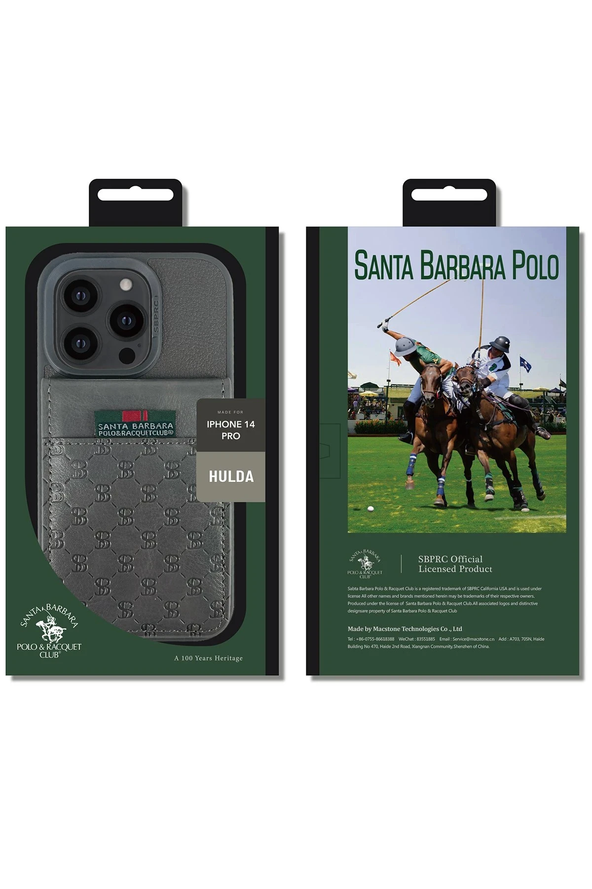 Santa Barbara Polo Racquet Club iPhone 13 Pro Max Hulda Kartvizitli Kapak