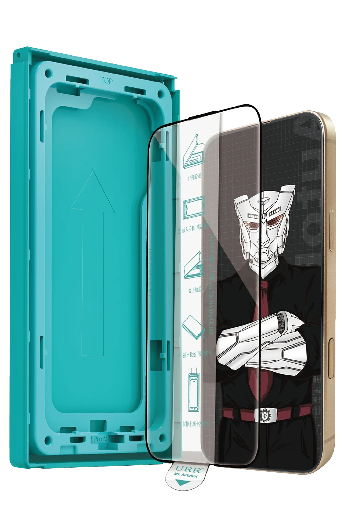 URR iPhone 15 Pro Max AutoFit 3D WideScreen Cam Ekran Koruyucu
