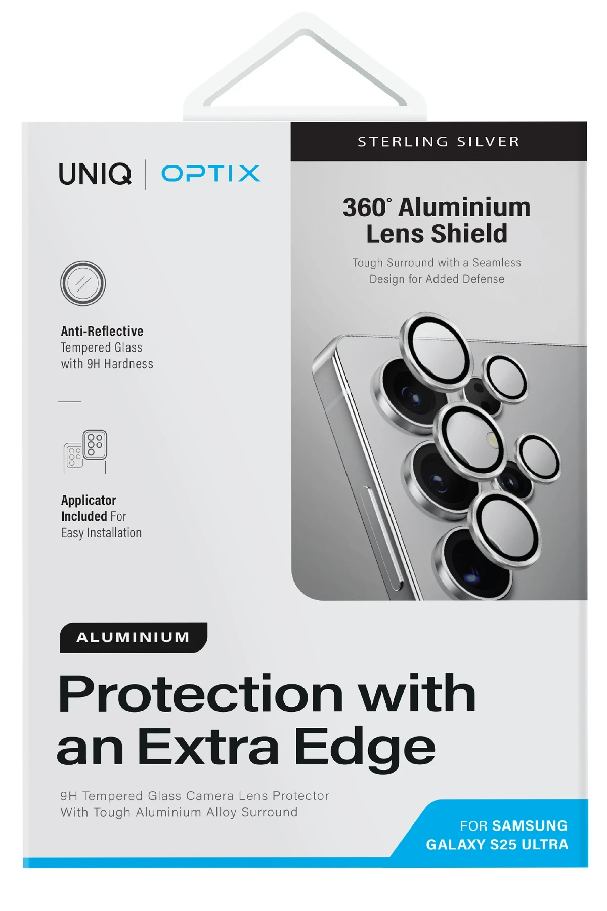 Uniq Samsung Galaxy S25 Ultra Optix Alüminyum Kamera Lens Koruyucu