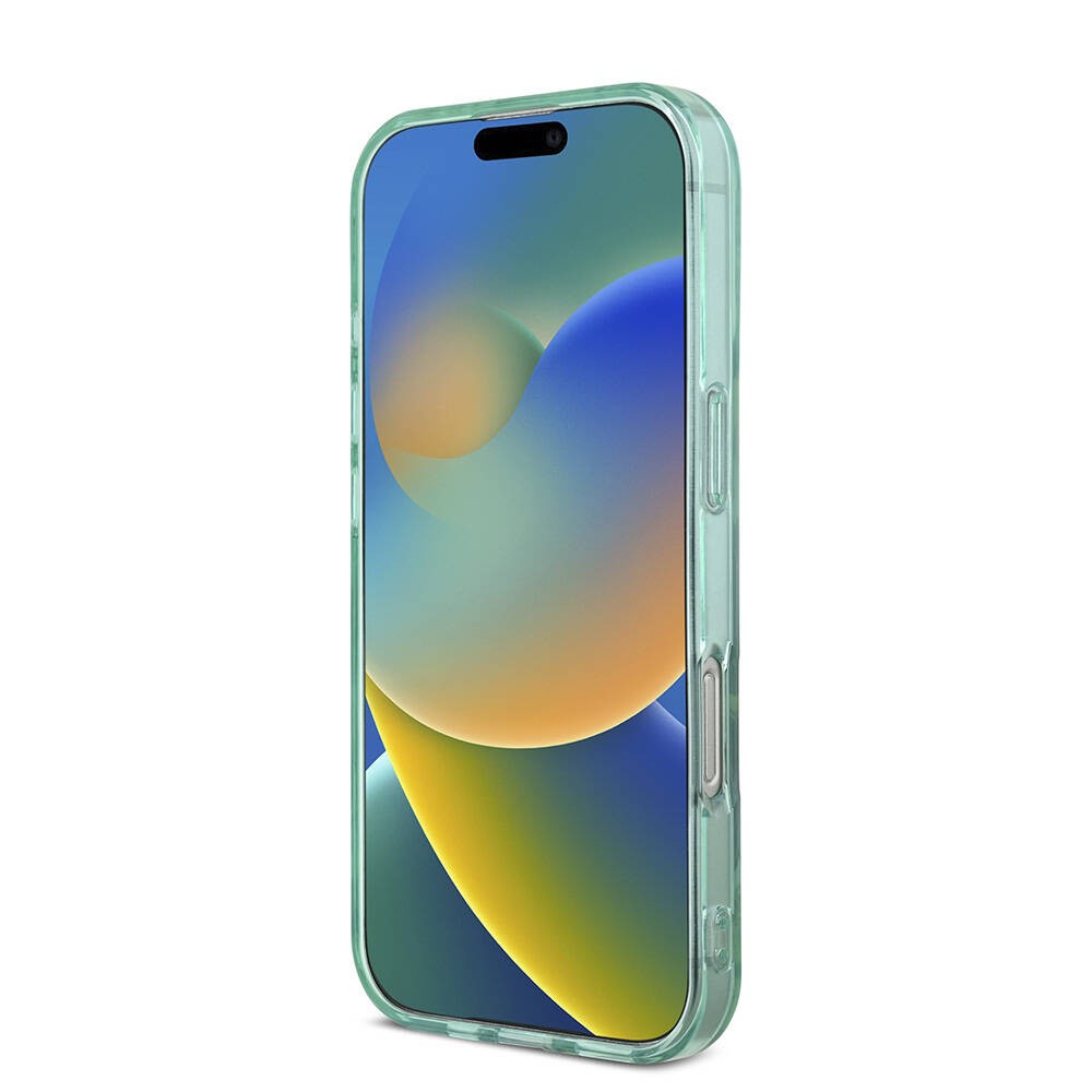 Apple iPhone 16 Pro Kılıf Guess Orjinal Lisanslı M-safe Şarj Özellikli IML Baskılı Jungle Ring Kapak