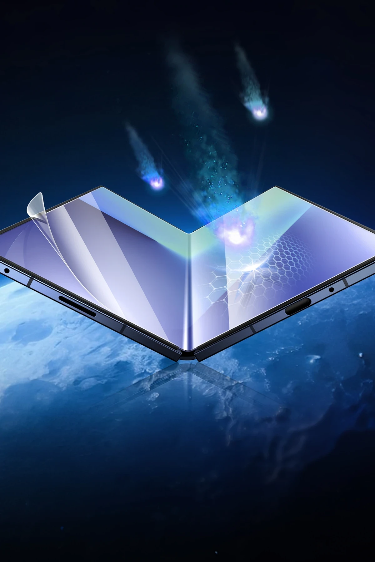 Keephone Samsung Galaxy Z Fold 7 Crystal Combo 2.5D HD Ekran Koruyucu