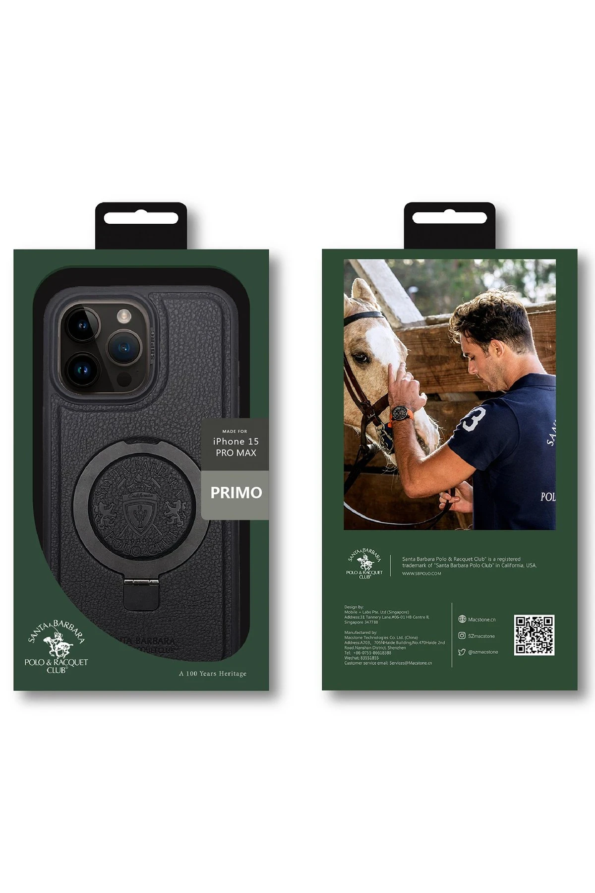 Santa Barbara Polo Racquet Club iPhone 15 Pro Max Primo Magsafe Stand Kapak
