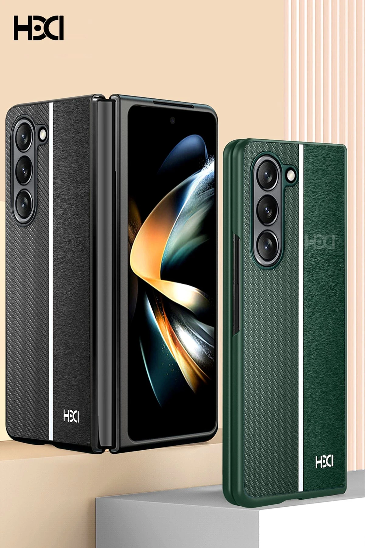 HDD Samsung Galaxy Z Fold 5 Kılıf HBC-155 Lizbon Kapak