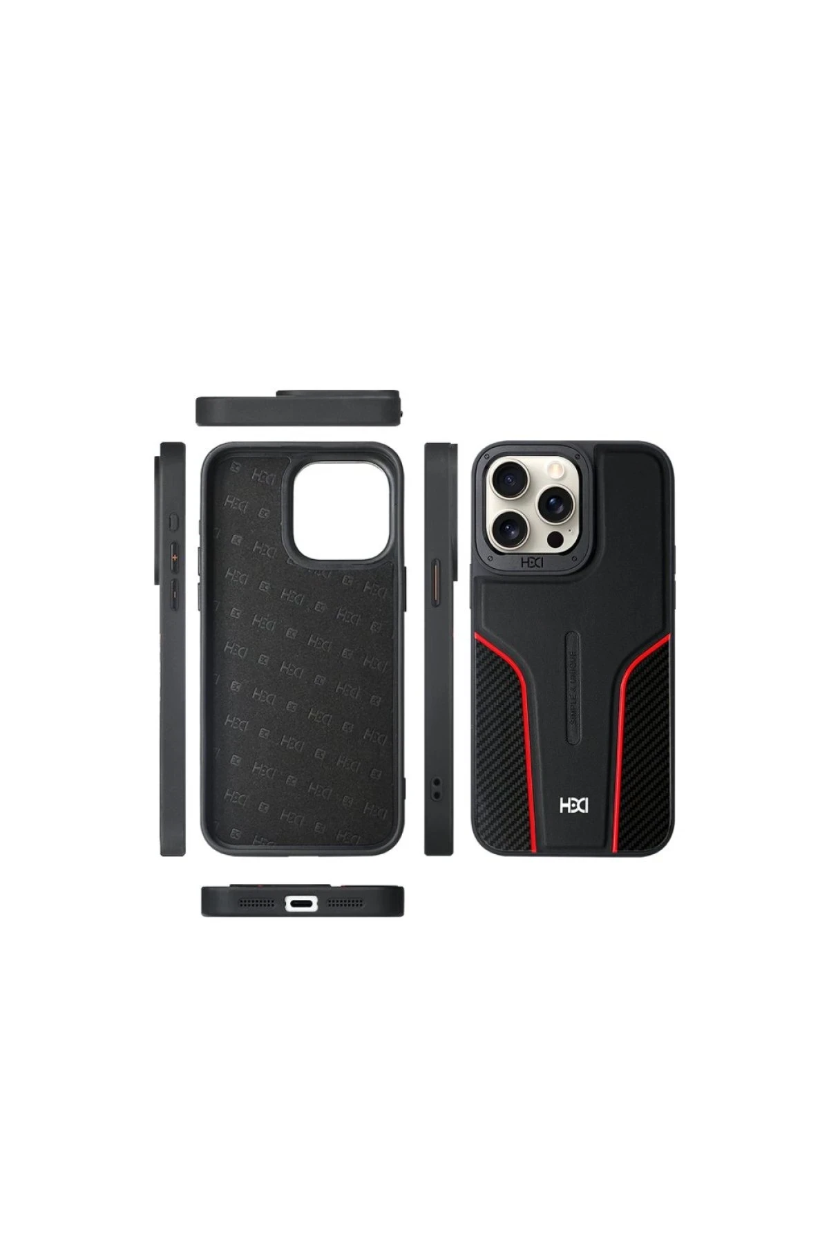 HDD iPhone 16 HBC-264 Lambor Karbon Fiber Sport Kapak