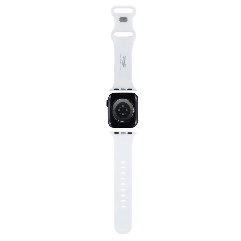 Apple Watch 7 41mm Hello Kitty Orjinal Lisanslı Etiket Graffiti Silikon Kordon