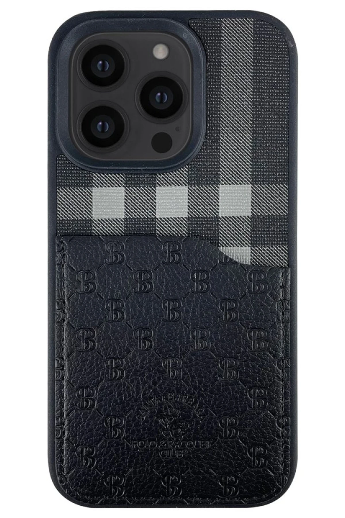 Santa Barbara Polo Racquet Club iPhone 13 Pro Max Plaid Kartvizitli Kapak