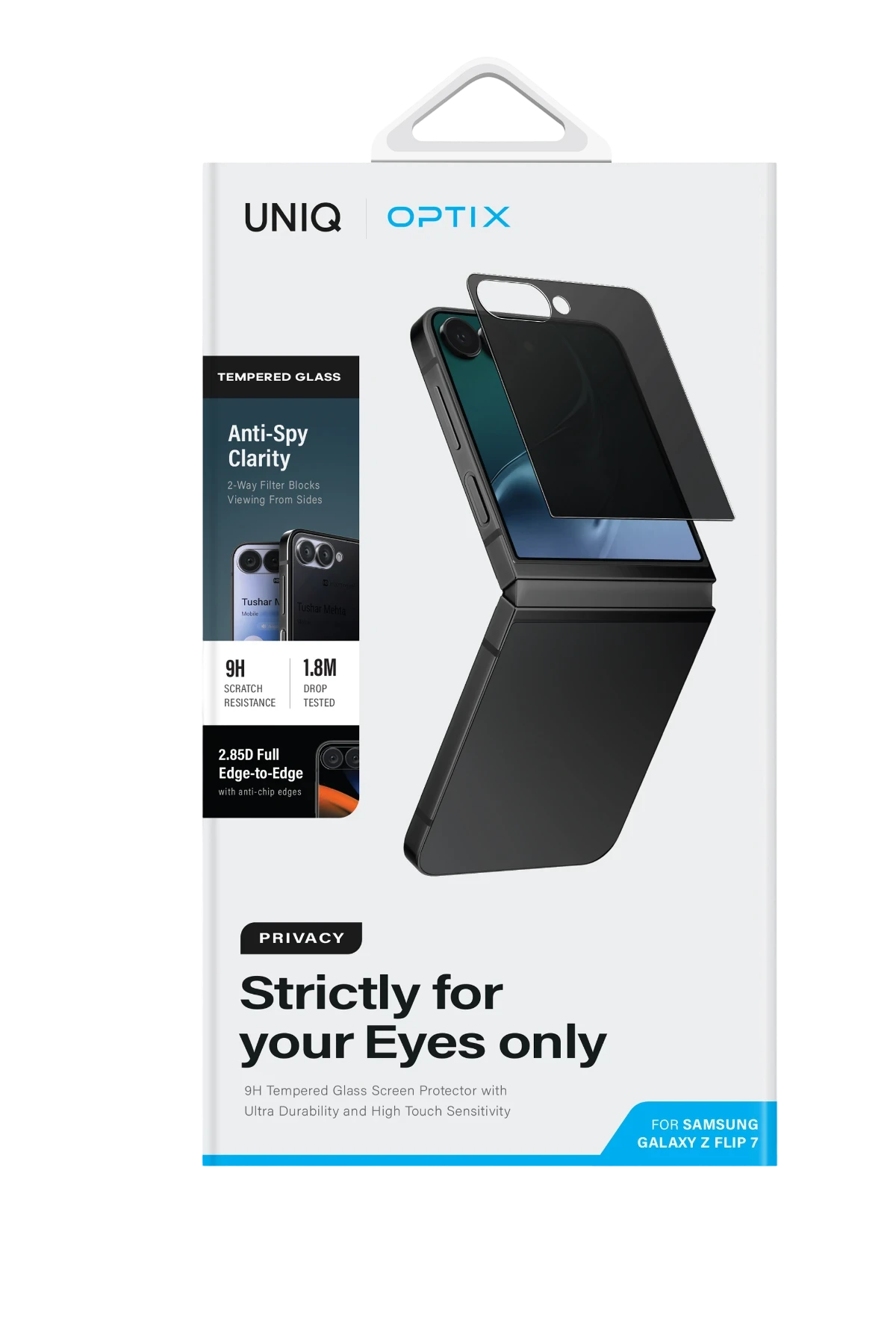 Uniq Samsung Galaxy Z Flip 7 Optix Hayalet Cam Ekran Koruyucu