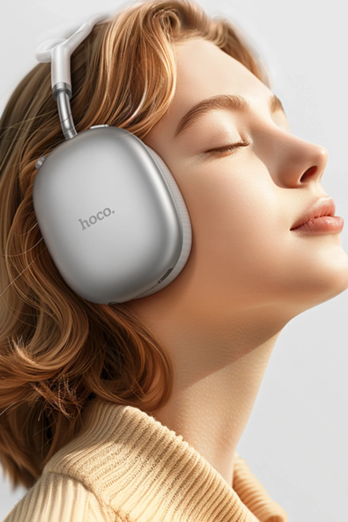 Hoco. W55 Plus Happiness Aktif Gürültü Önleyici Özellikli Bluetooth 5.4 Destekli Kablosuz Kulaklık