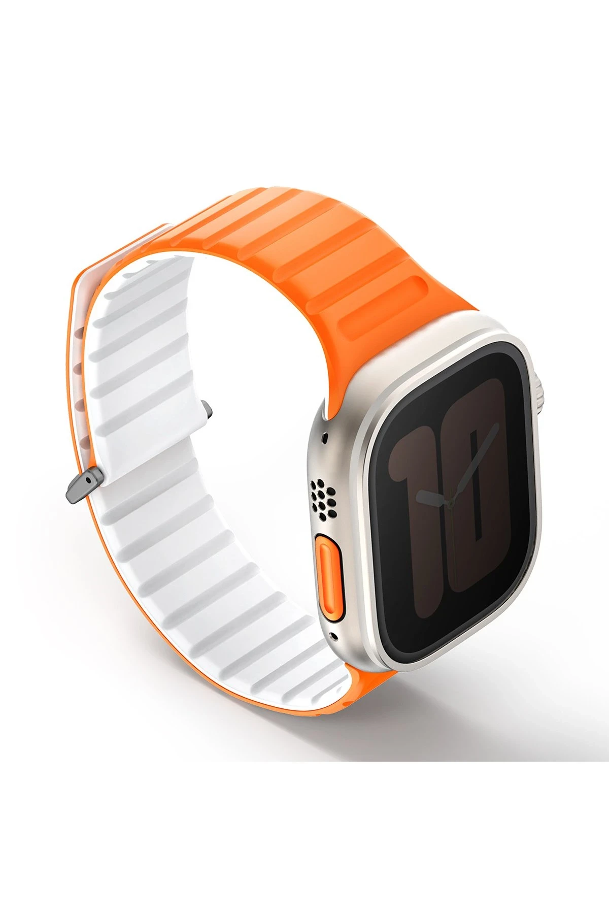 Uniq Watch Ultra 49mm Revix Evo Reversible Manyetik Kordon - Turuncu-Beyaz