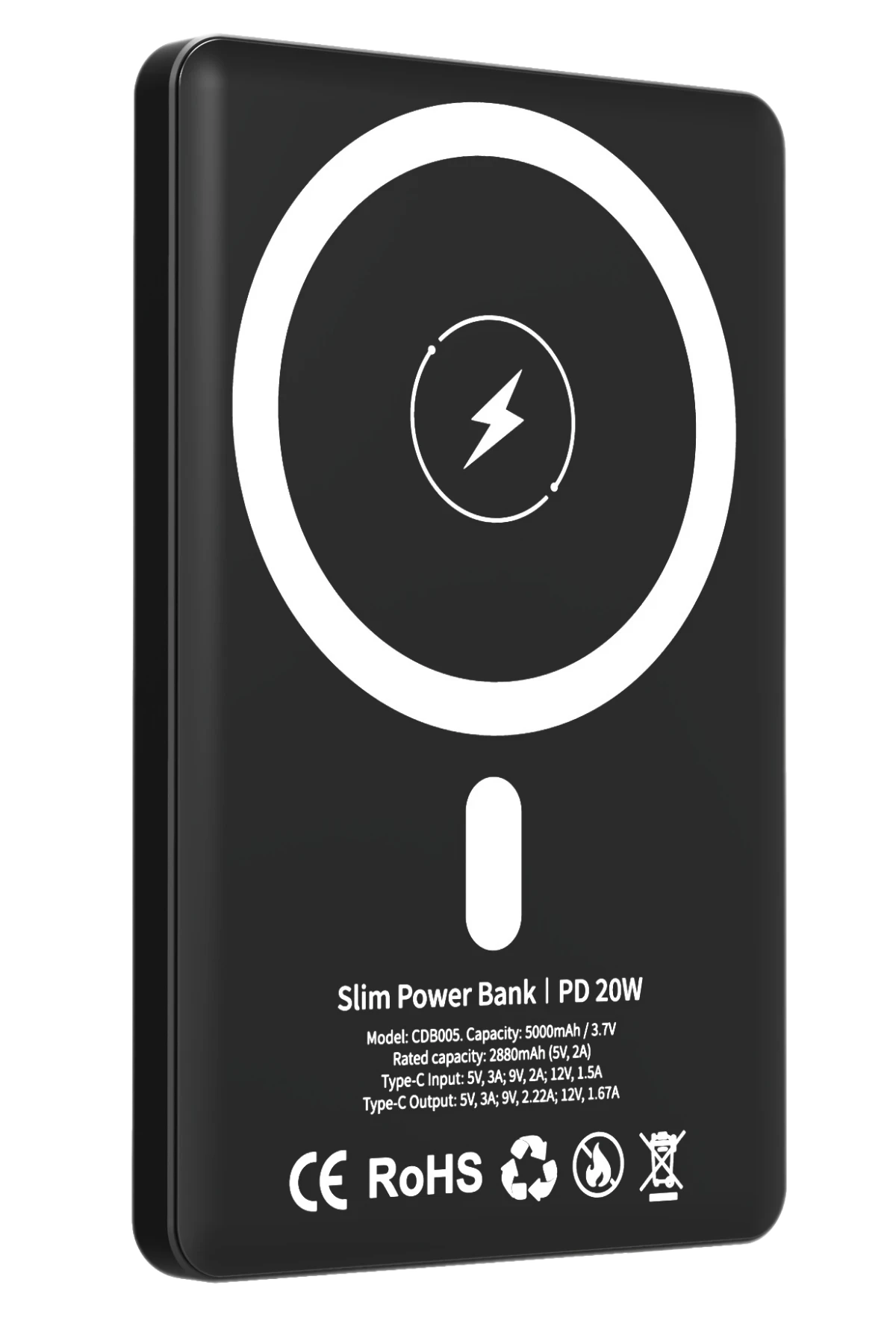 URR CDB005 5.000 mAh 20W Type-C 15W Kablosuz Şarj Magsafe UltraSlim PD Powerbank