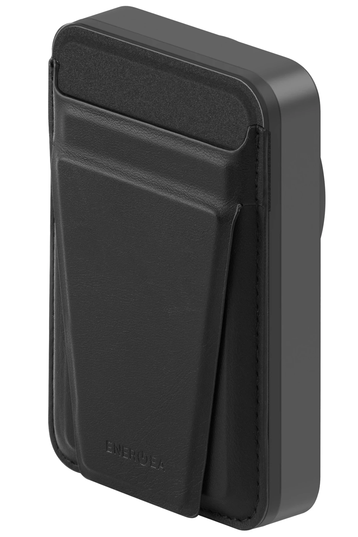 Energea MagWallet Card 10K 10.000 mAh 20W Type-C ve 15W Kablosuz Şarj Çıkışlı Ekstra Stant Özellikli Magsafe Kartlıklı PD Hızlı Şarj Magsafe Powerbank