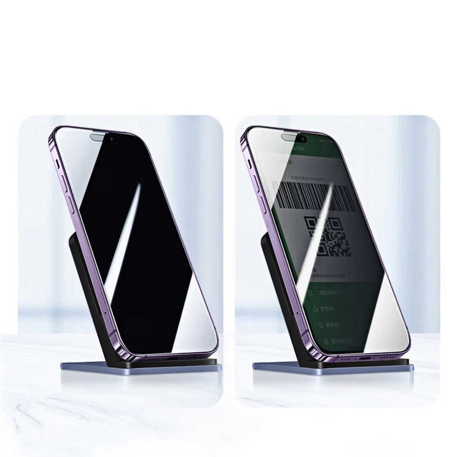 Apple iPhone 15 Zore Kor Privacy Cam Ekran Koruyucu